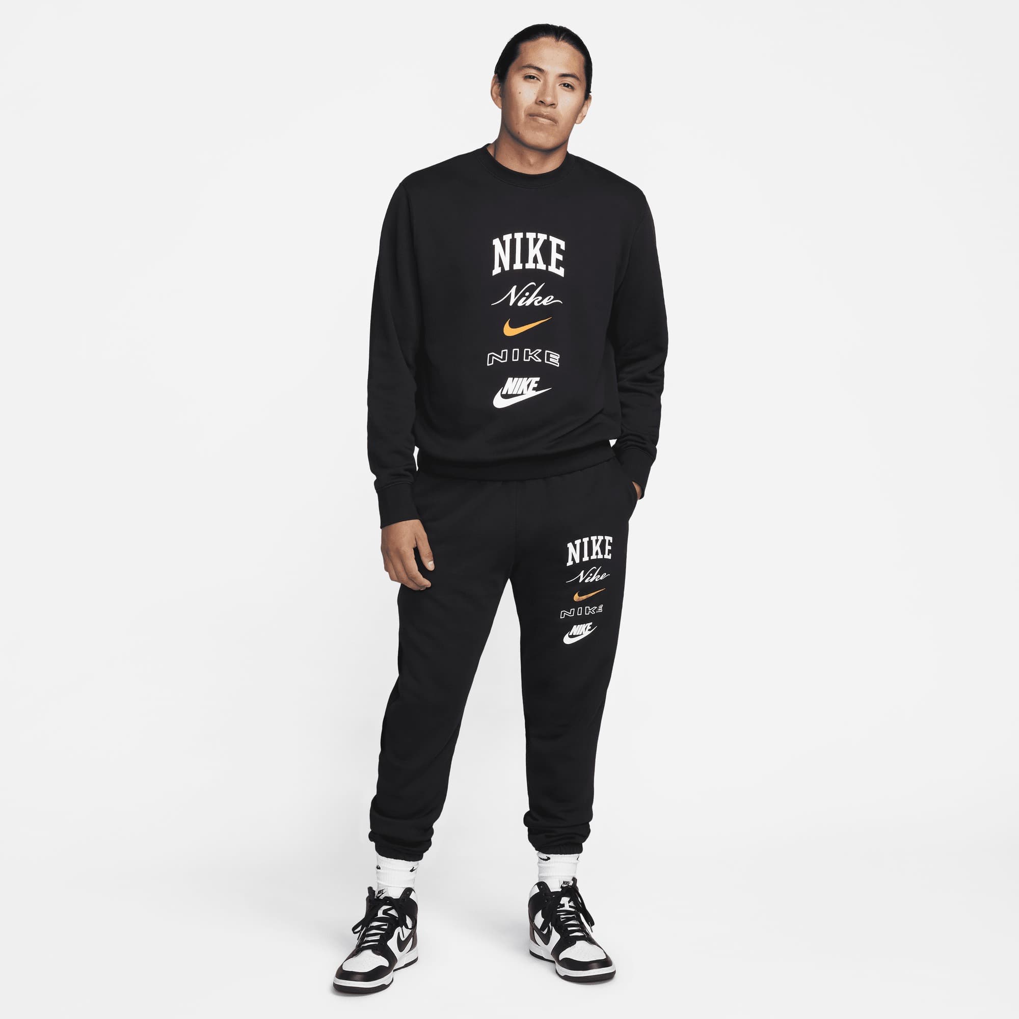 ТОЛСТОВКА NIKE M NK CLUB BB CREW STACK GX (FN2610-010)