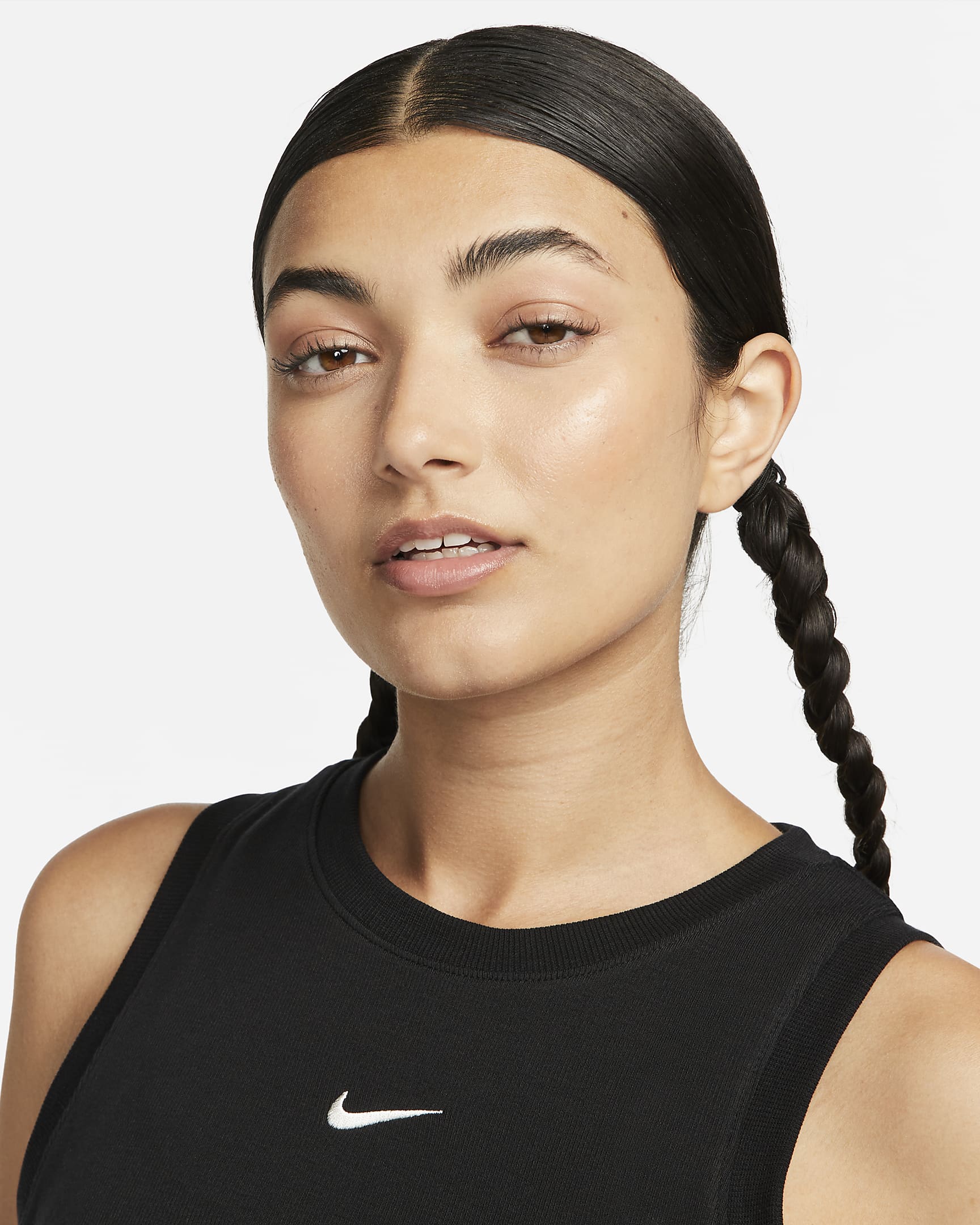 T-SHIRT WMNS NIKE NSW ESSNTL RIB CRP TANK (FB8279-010)