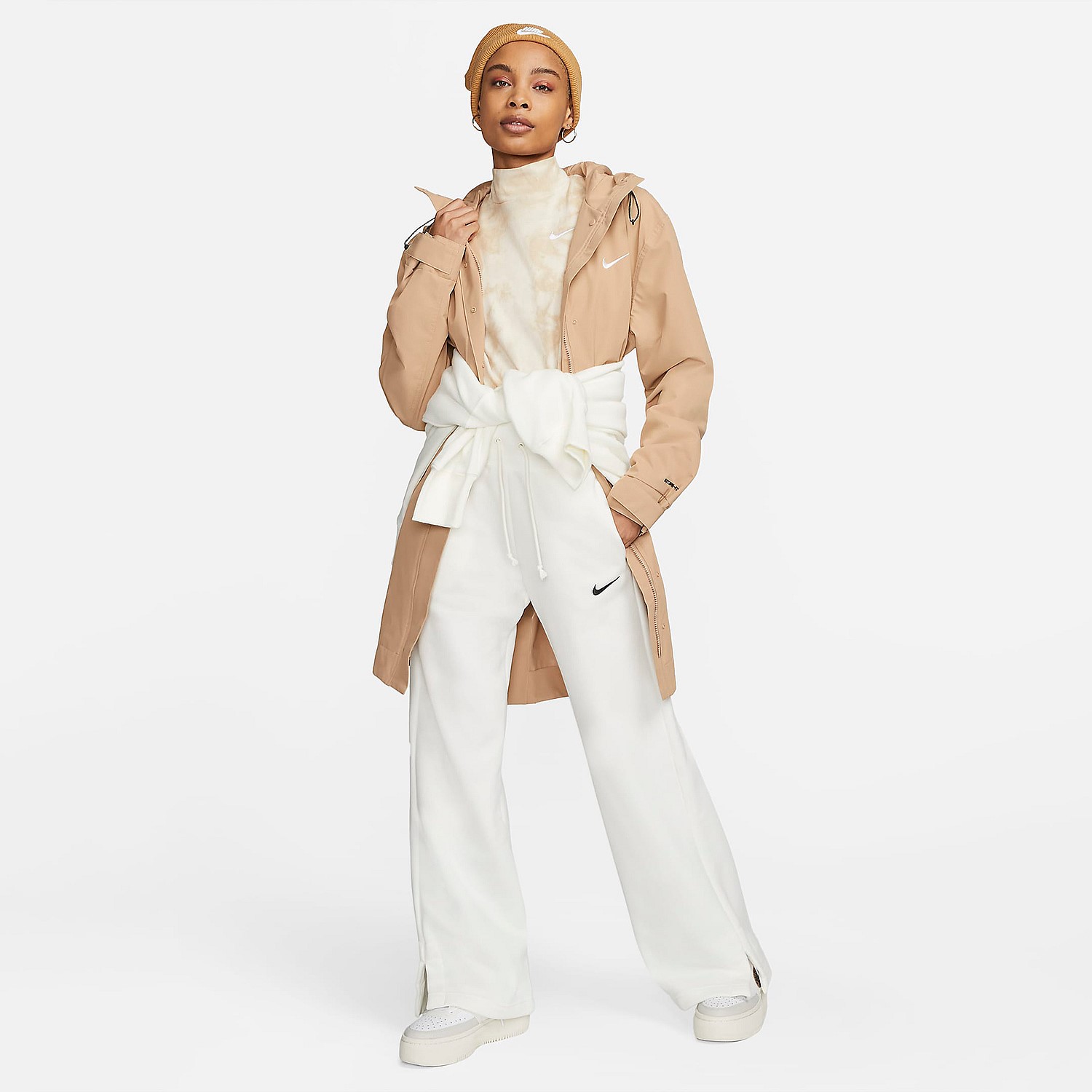 WMNS NIKE PHNX FLC HR PANT WIDE (DQ5615-133)