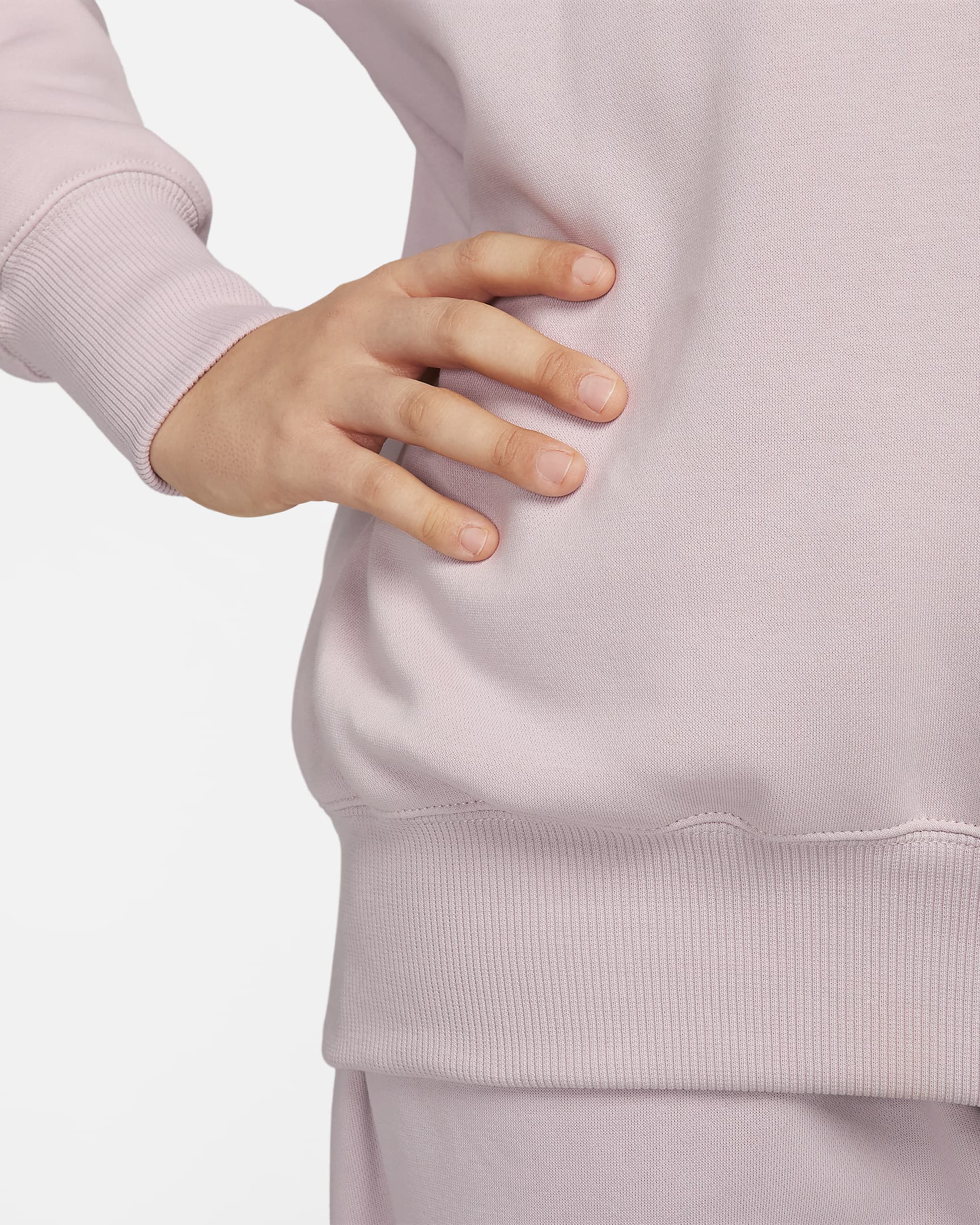 SWEATSHIRT WMNS NIKE PHNX FLC OS LOGO CREW (FN3654-019)