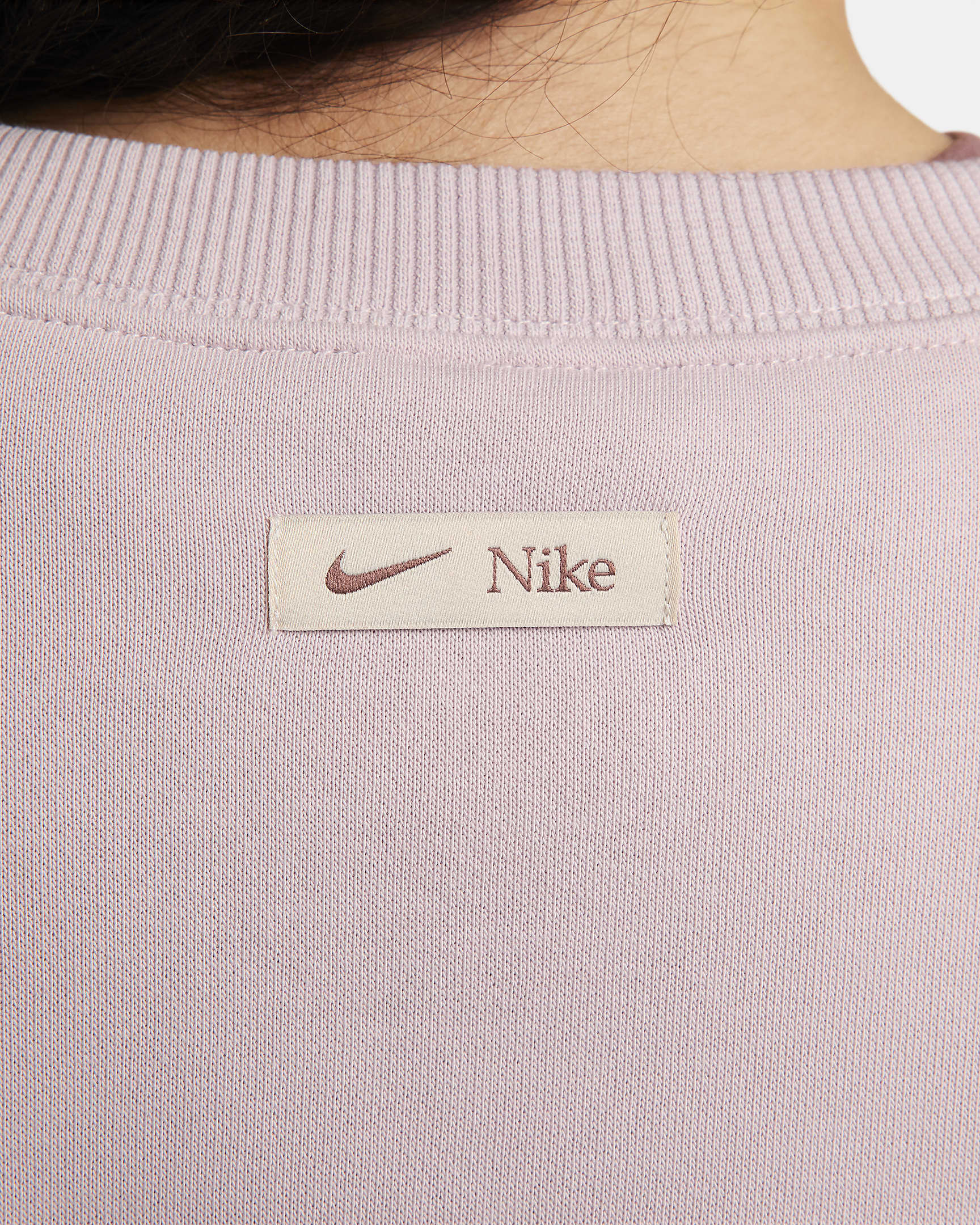 SWEATSHIRT WMNS NIKE PHNX FLC OS LOGO CREW (FN3654-019)