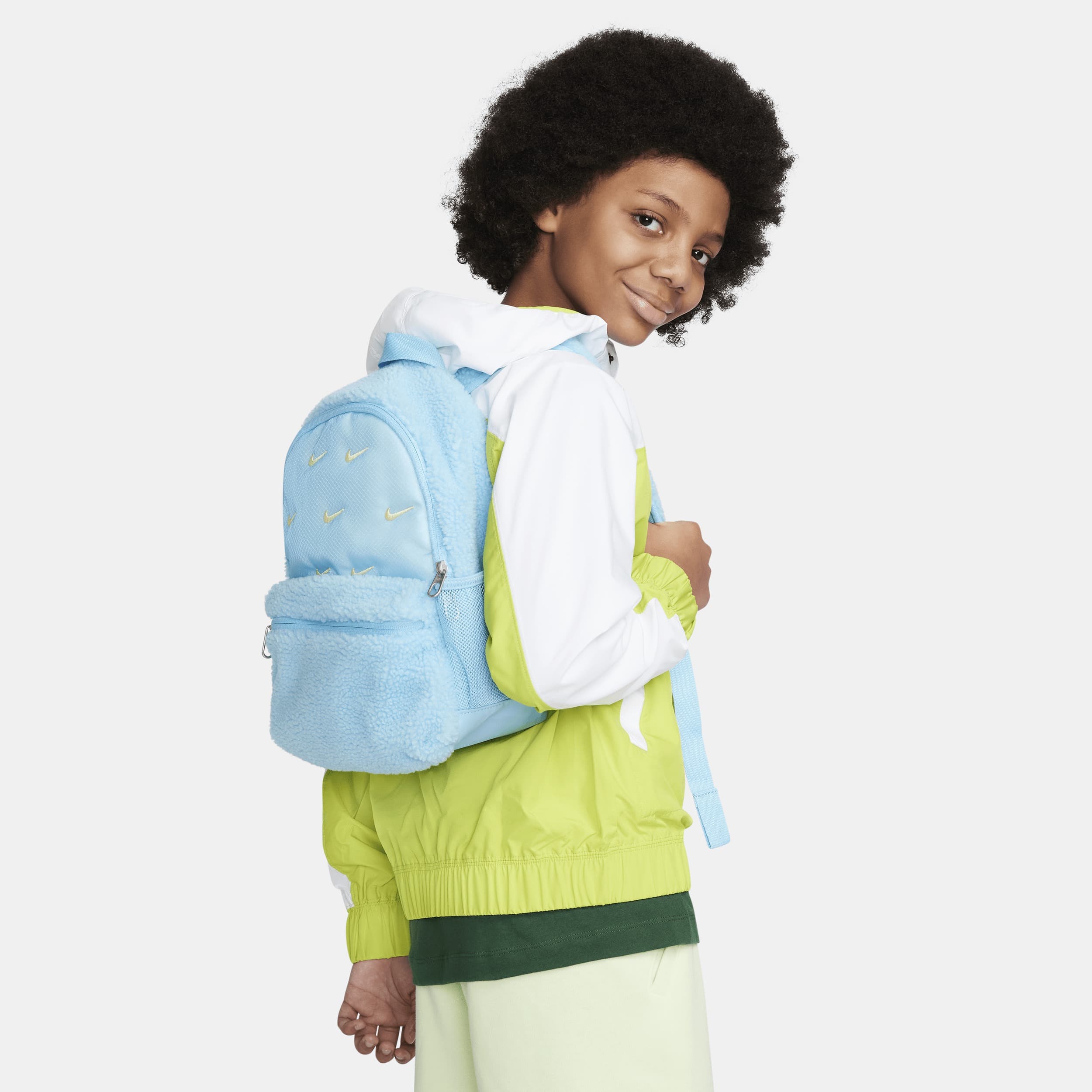 TEEN BACKPACK NIKE Y BRSLA JDI MINI BKPK SHRPA (DQ5340-407)