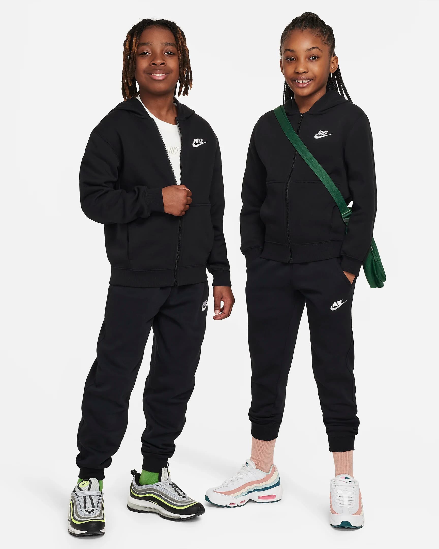 NIKE NSW CLUB FLC FZ TRACKSUIT YOUNG TRACKSUIT (FD3114-010)