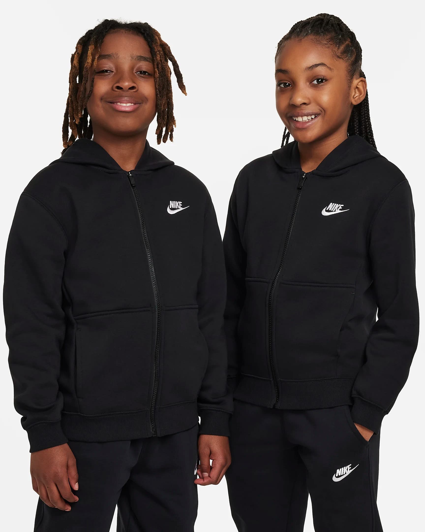 NIKE NSW CLUB FLC FZ TRACKSUIT YOUNG TRACKSUIT (FD3114-010)