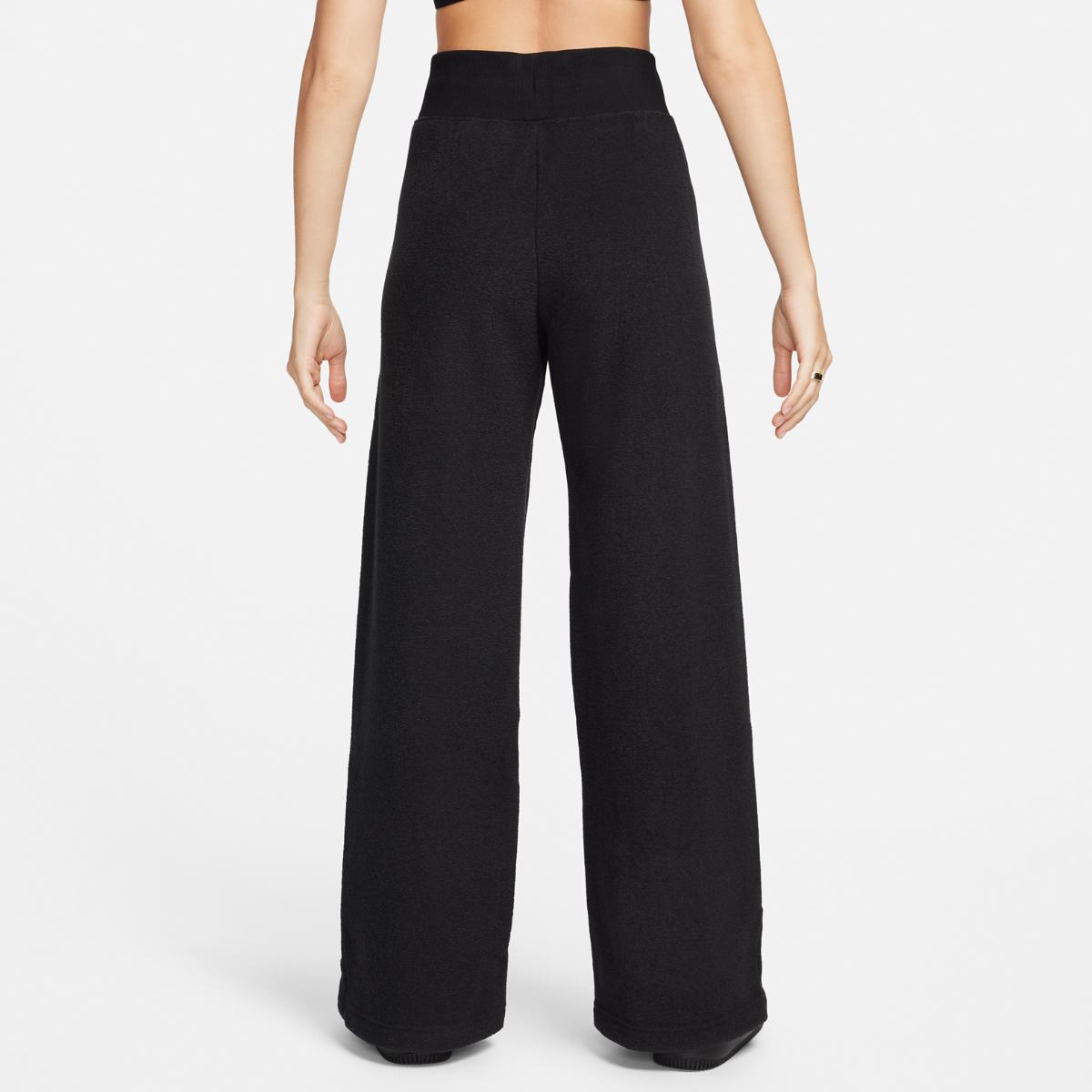 WOMEN'S NIKE NSW PHNX PLSH HR PZNT WIDE PANTS (FN3622-010)