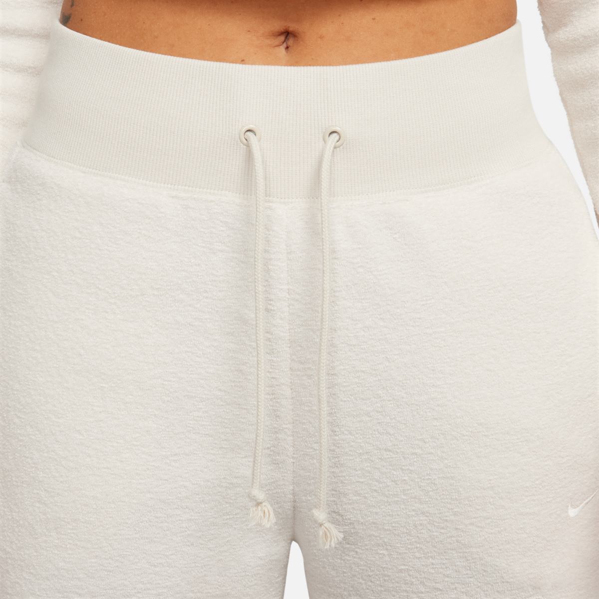 WOMEN'S NIKE NSW PHNX PLSH HR PZNT WIDE PANTS (FN3622-104)