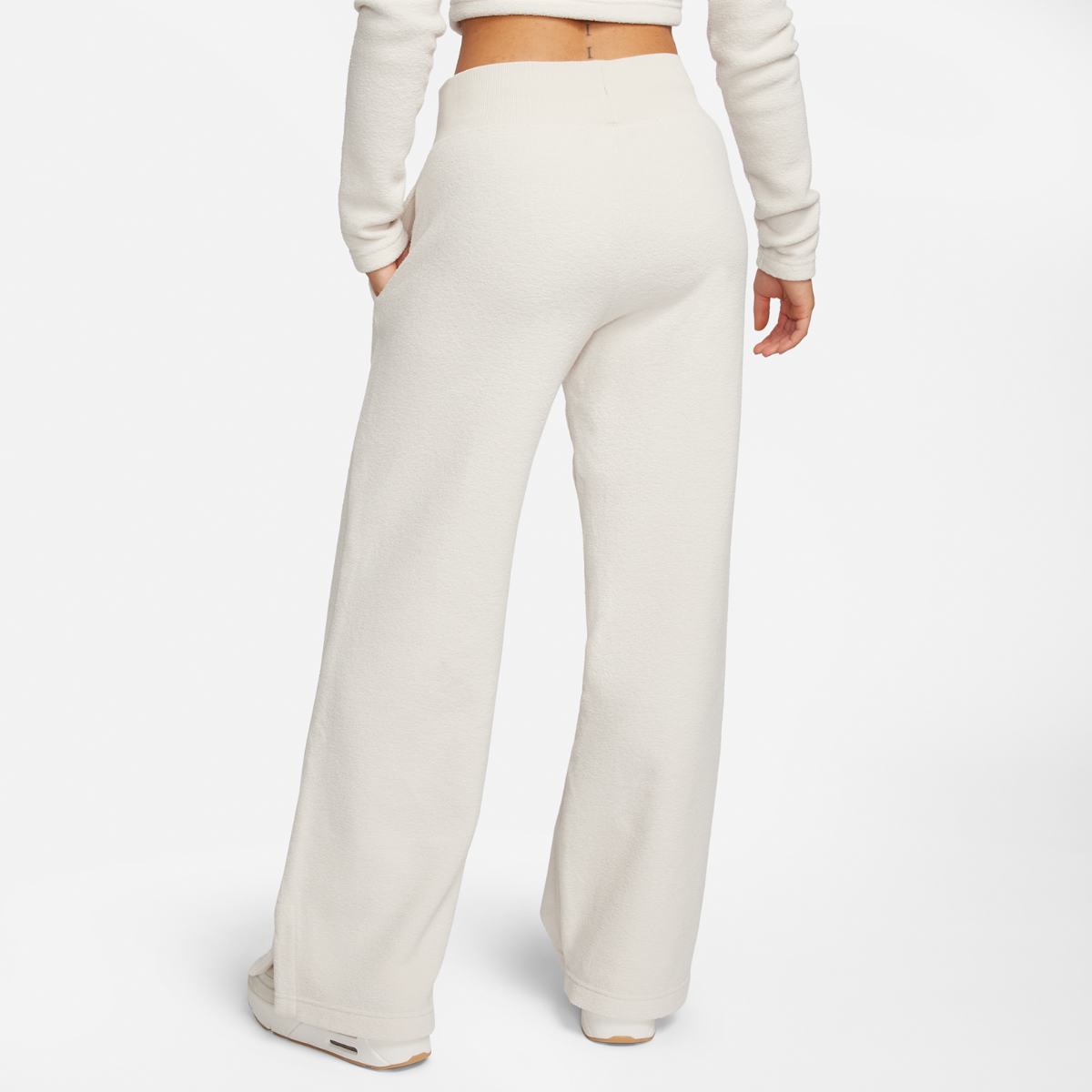 WOMEN'S NIKE NSW PHNX PLSH HR PZNT WIDE PANTS (FN3622-104)