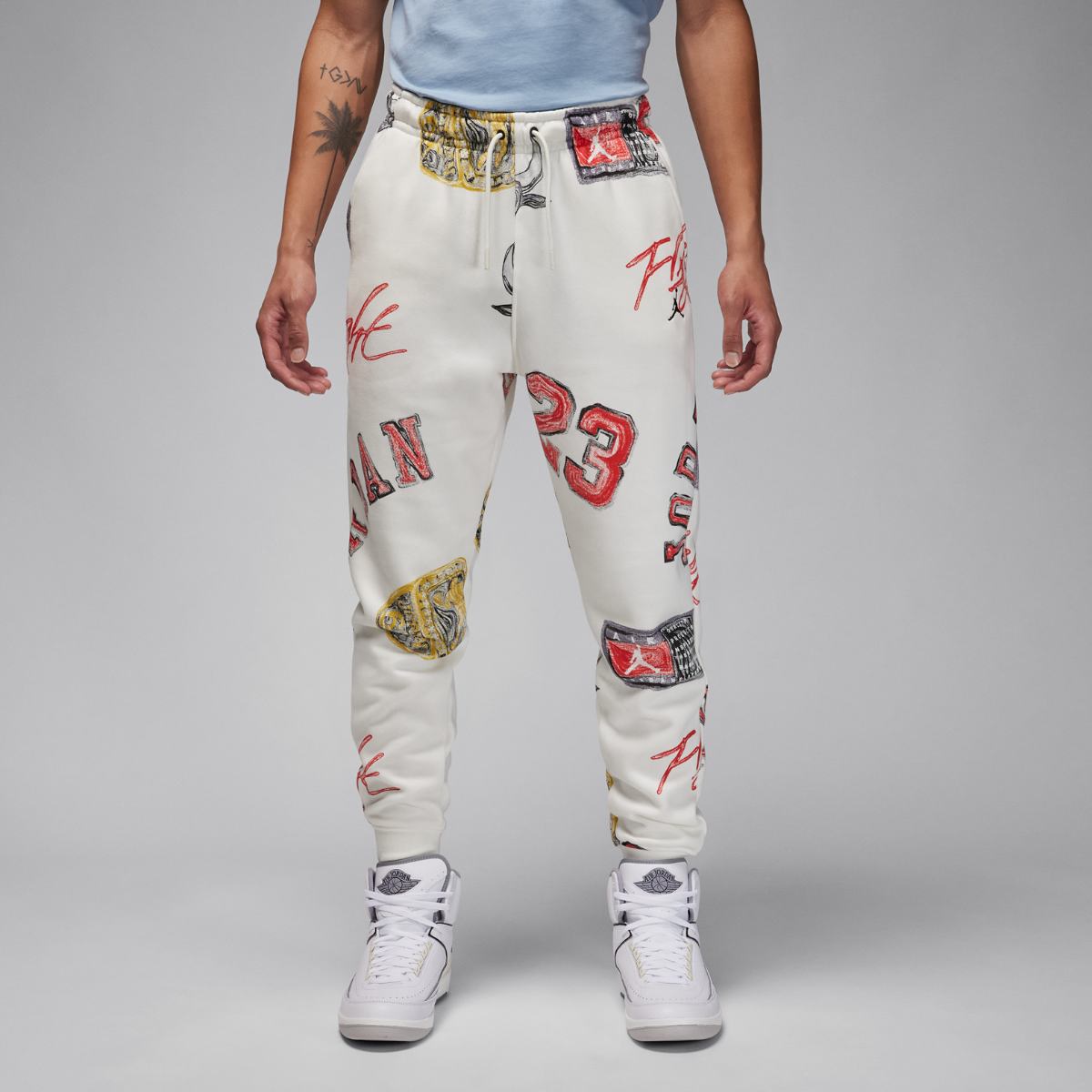 МУЖСКИЕ ШТАНЫ JORDAN FLIGHT ESS AOP FLC PANT (FN4547-133)