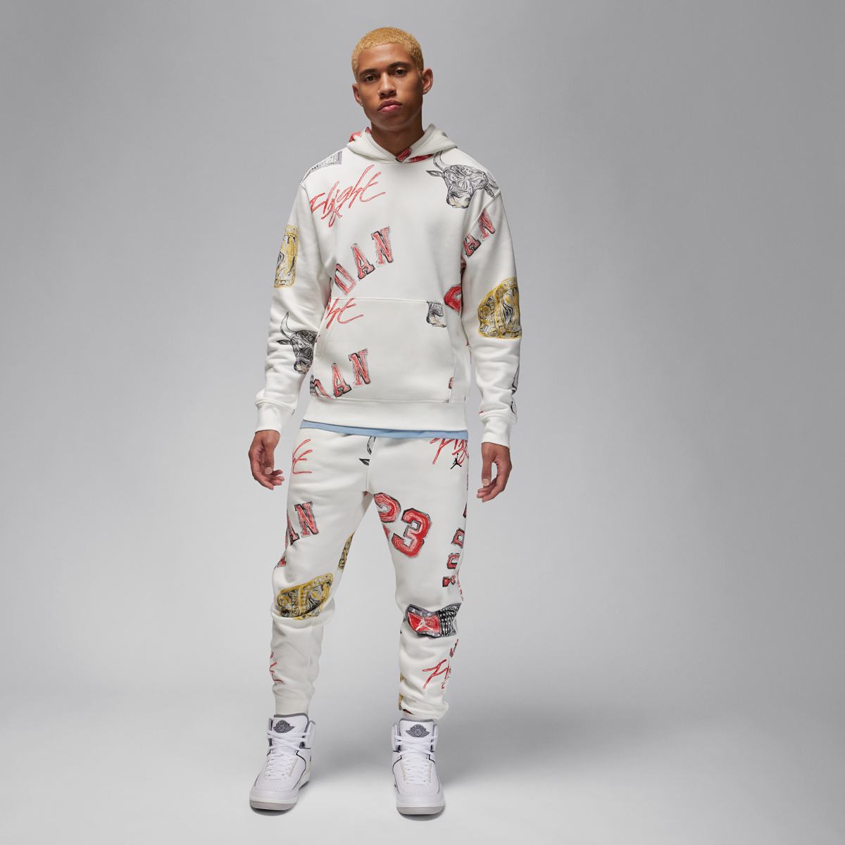 МУЖСКИЕ ШТАНЫ JORDAN FLIGHT ESS AOP FLC PANT (FN4547-133)