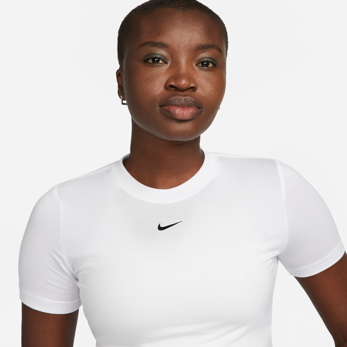 WOMEN'S T-SHIRT NIKE NSW ESSNTL SLM CRP (FB2873-100)