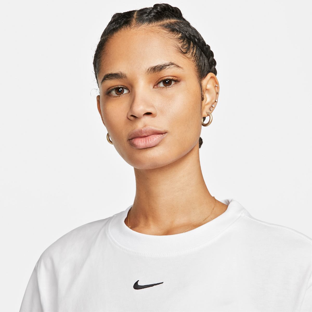 WOMEN'S DRESS NIKE NSW ESSNTL SS DRESS SHIRT (DV7882-100)