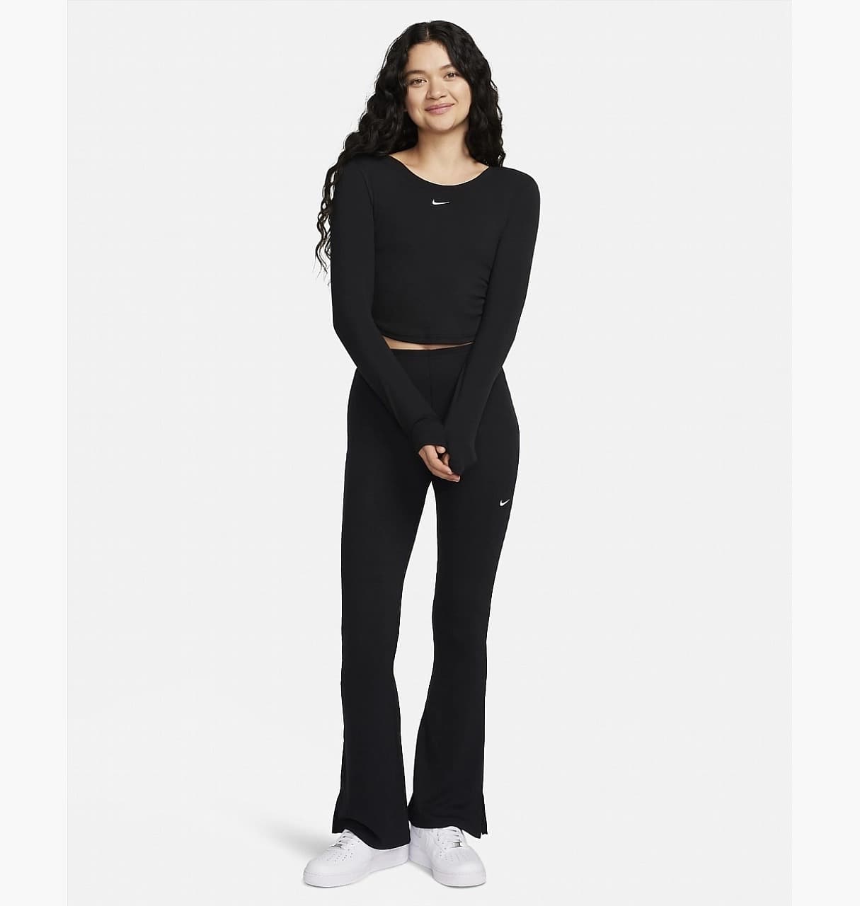 WOMEN'S NIKE NSW CHLLKNT MRIB LS TOP (FN3661-010)
