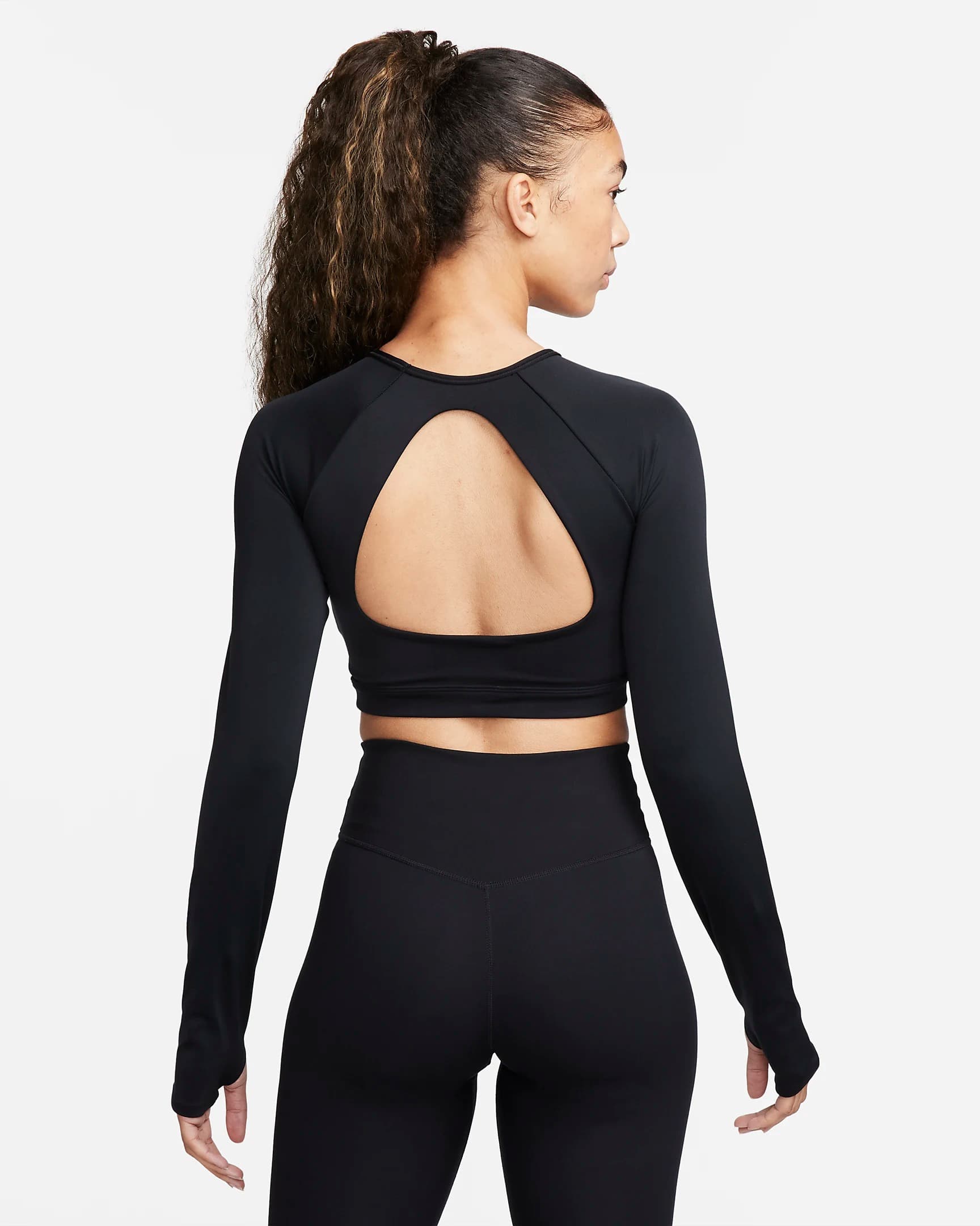 ЖІНОЧИЙ КРОП-ТОП NIKE LS CROP TOP BRA (FB4102-010)