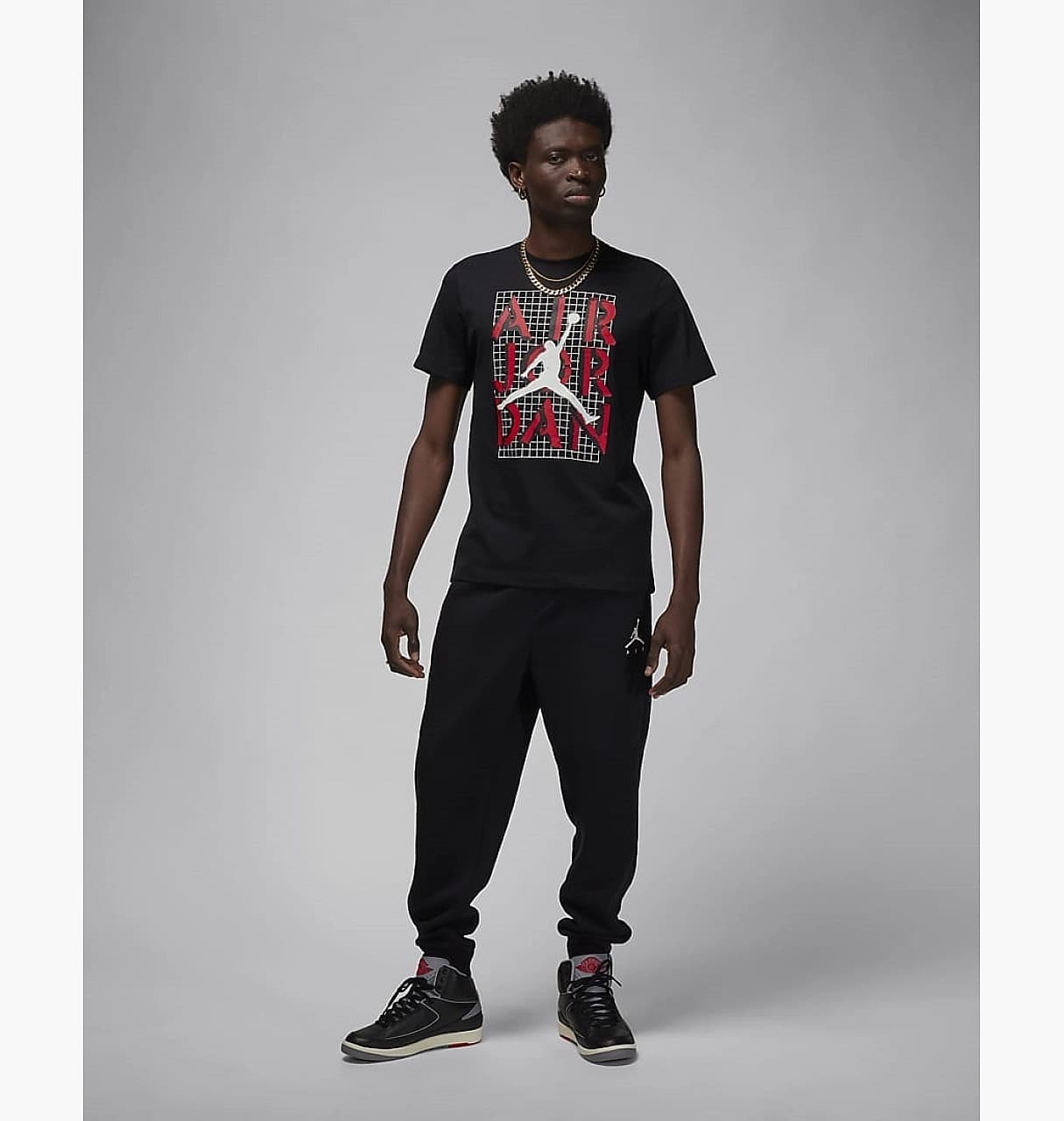 MEN'S JORDAN BRAND JM STACK SS CREW T-SHIRT (FN5978-010)