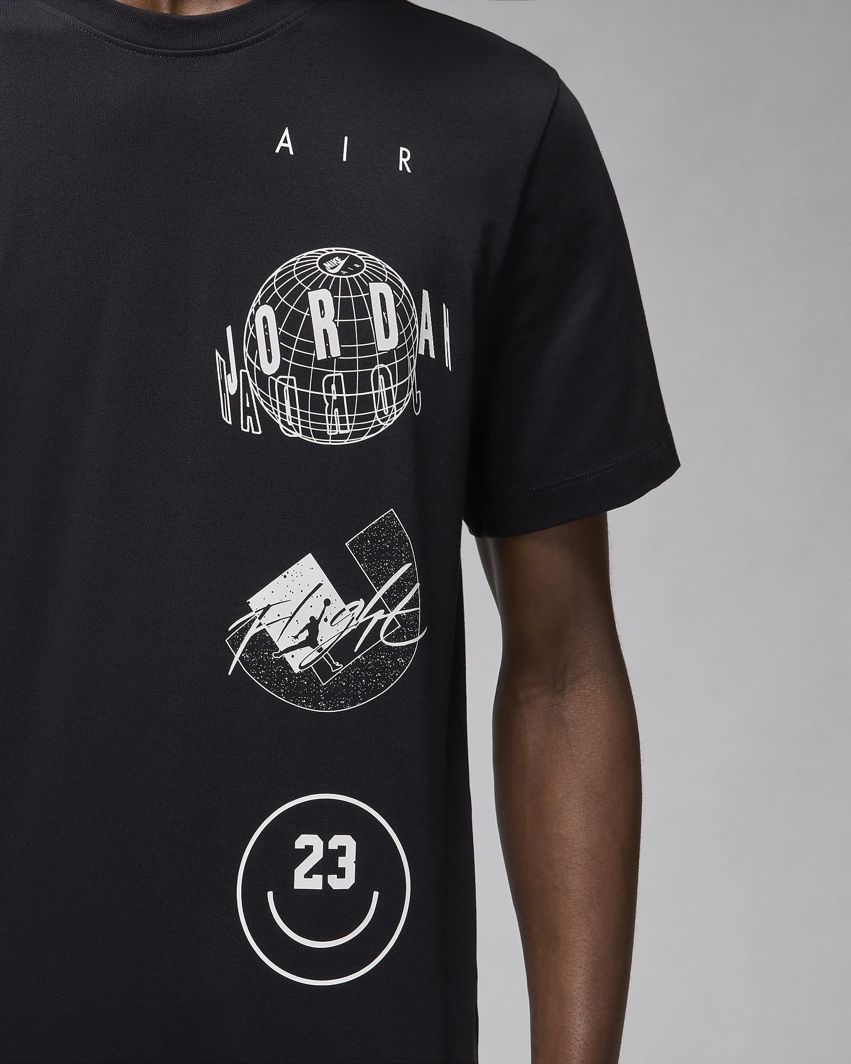 МУЖСКАЯ ФУТБОЛКА JORDAN BRAND LOGO STACK SS CRW (FN6027-010)