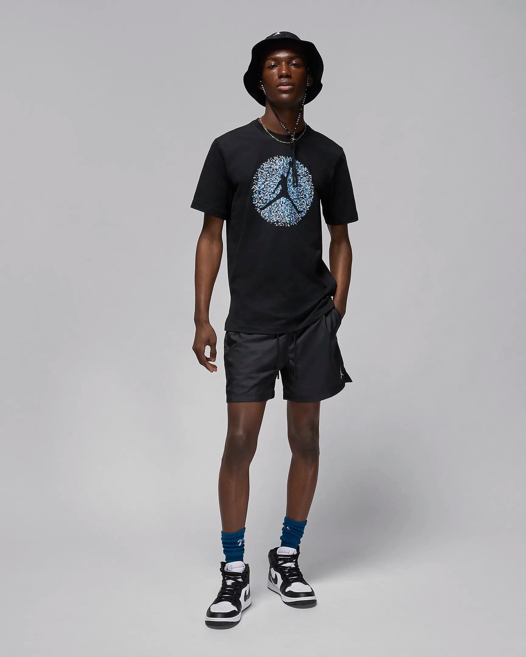 MEN'S JORDAN FLIGHT ESS POOL SS CREW T-SHIRT (FN6006-010)