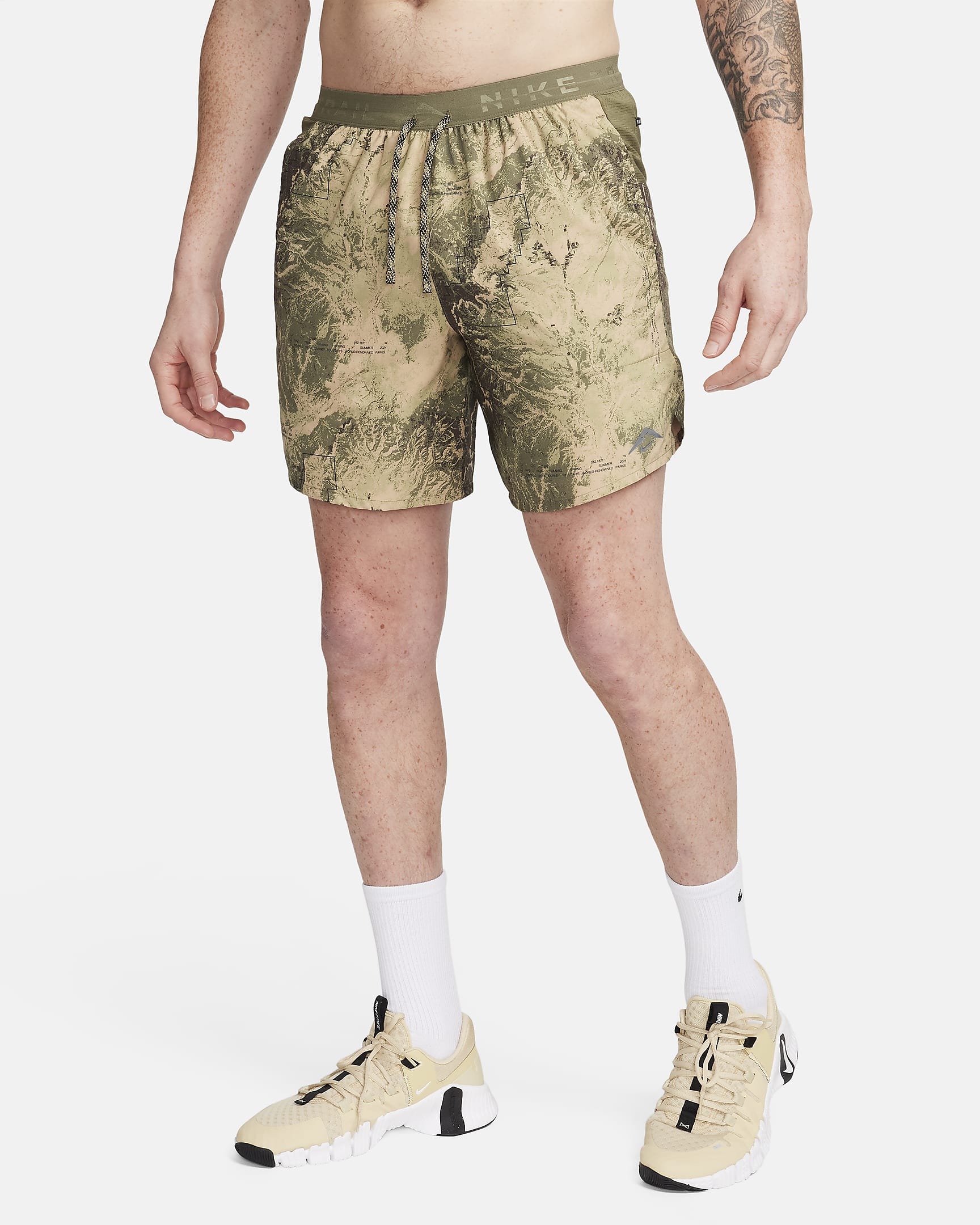 МУЖСКИЕ ШОРТЫ NIKE TRAIL DF STRIDE 7BF SHORT AOP (FN3314-222)