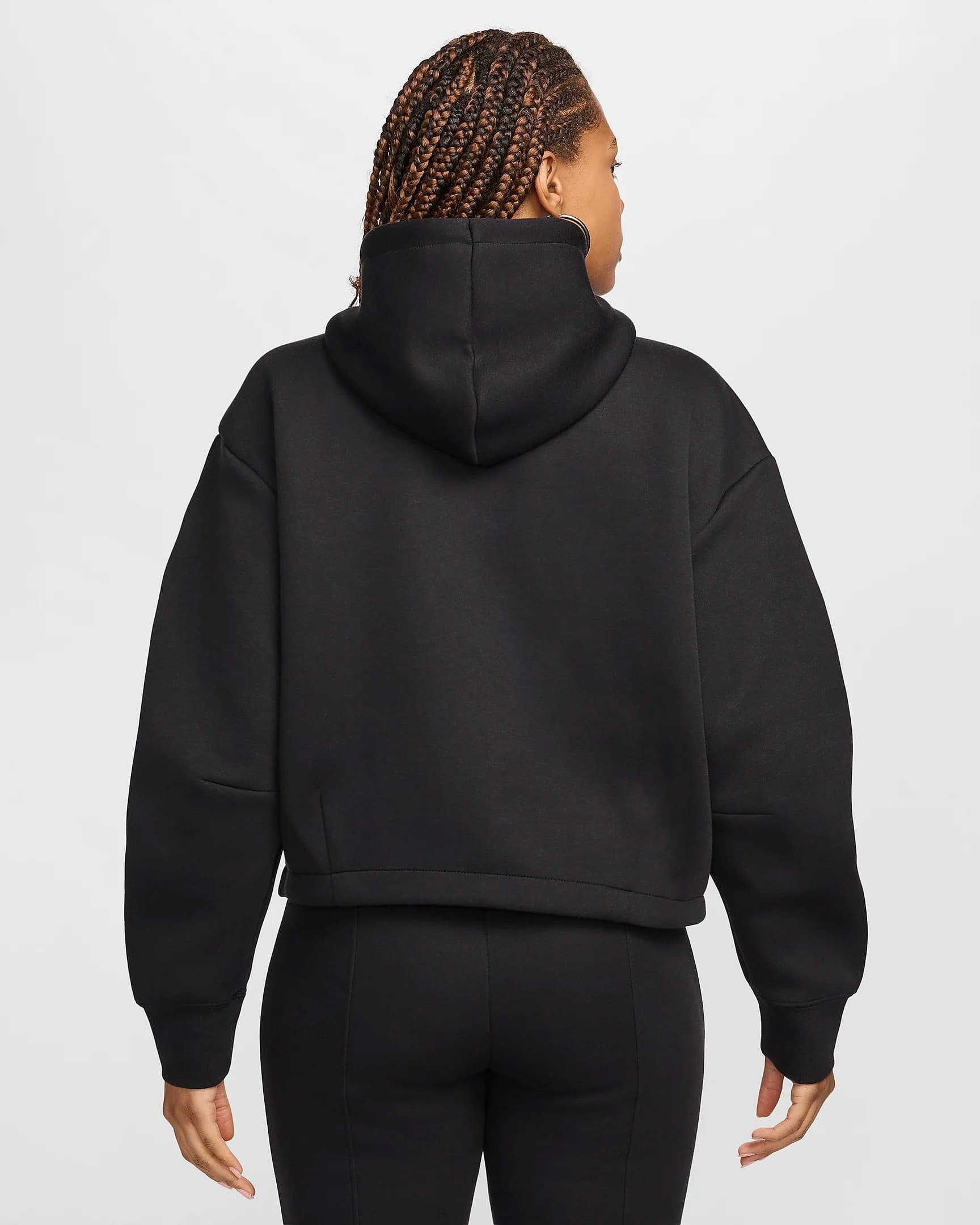 WOMEN'S SWEATSHIRT NIKE NSW TCH FLC OS HDY (FV6322-010)