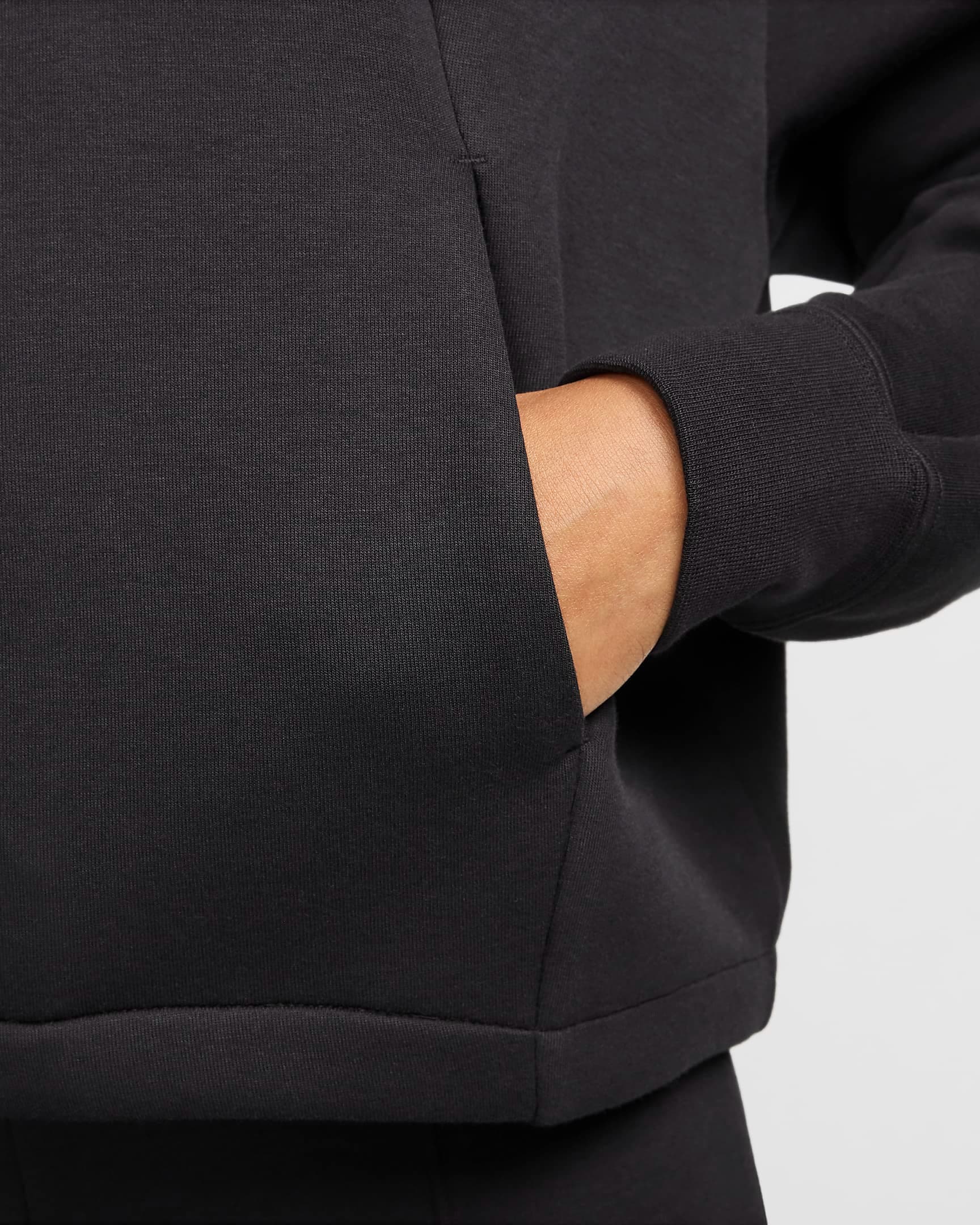 WOMEN'S SWEATSHIRT NIKE NSW TCH FLC OS HDY (FV6322-010)