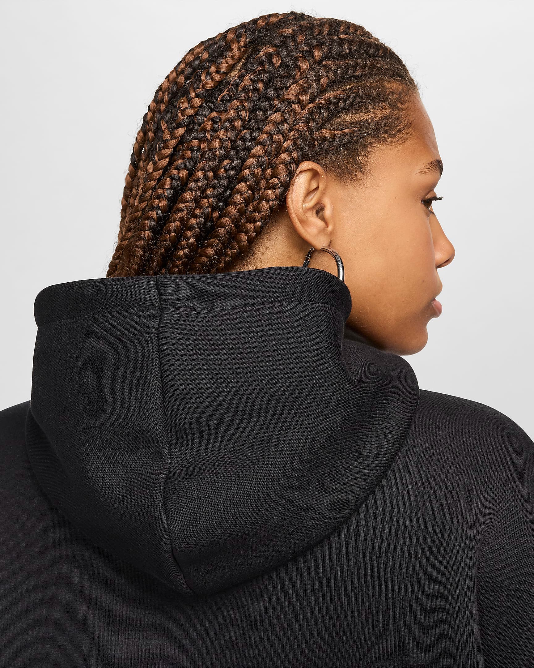 WOMEN'S SWEATSHIRT NIKE NSW TCH FLC OS HDY (FV6322-010)