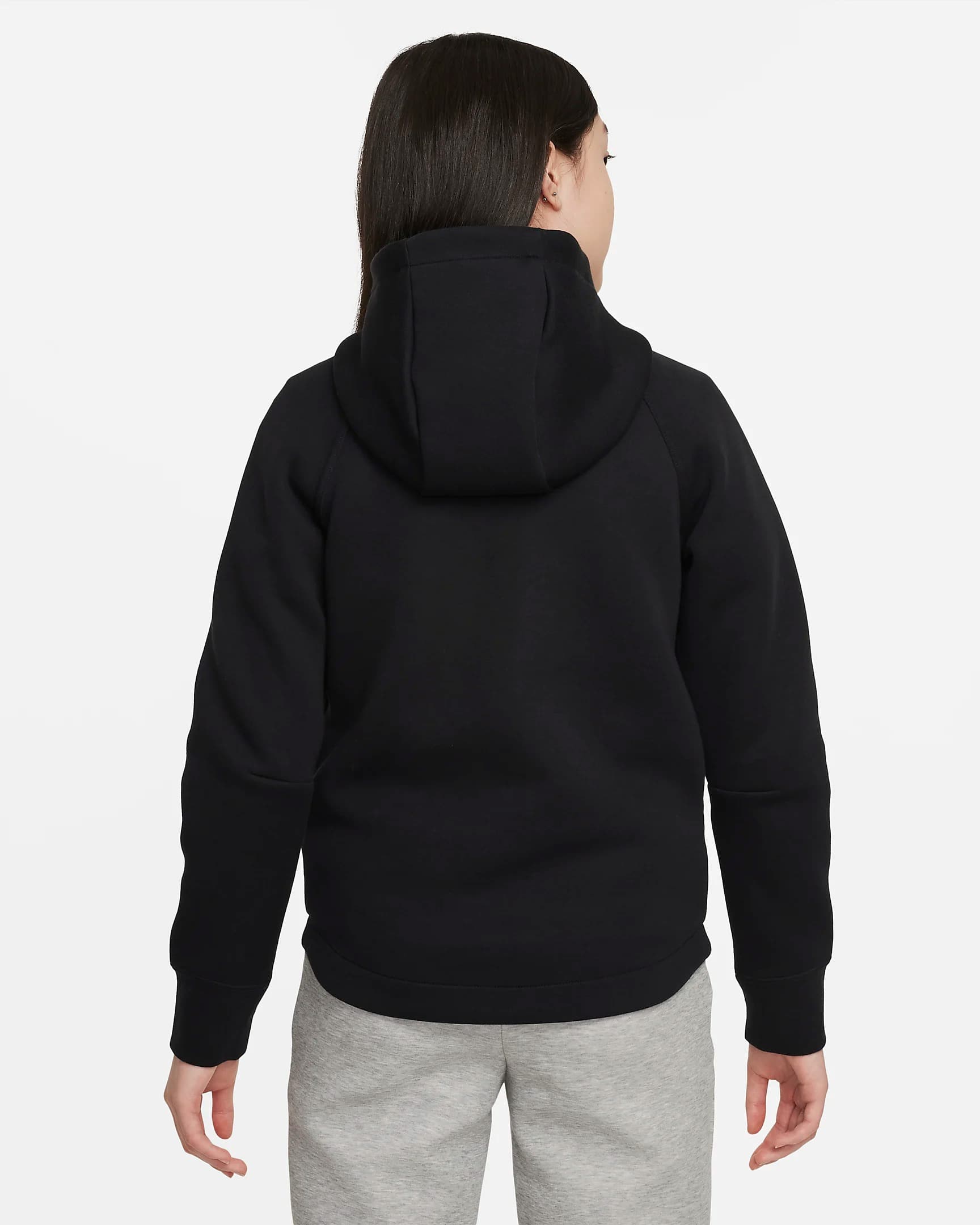 TEEN NIKE G NSW TCH FLC HD FZ LS SWEATSHIRT (FD2979-010)