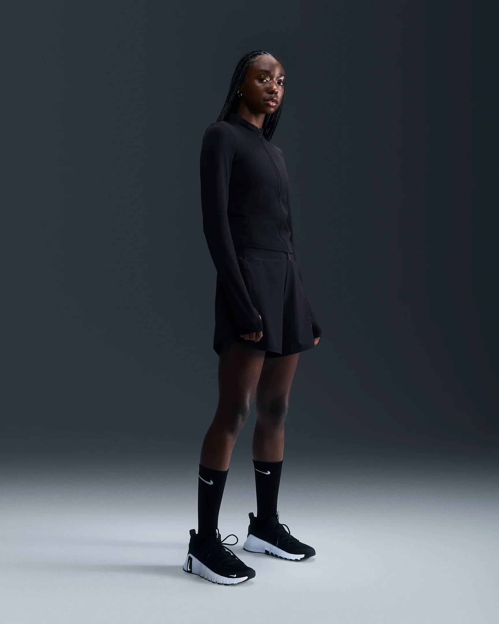 ЖЕНСКИЙ ЛОНГСЛИВ NIKE INF DF FZ LS TOP (FV7423-010)