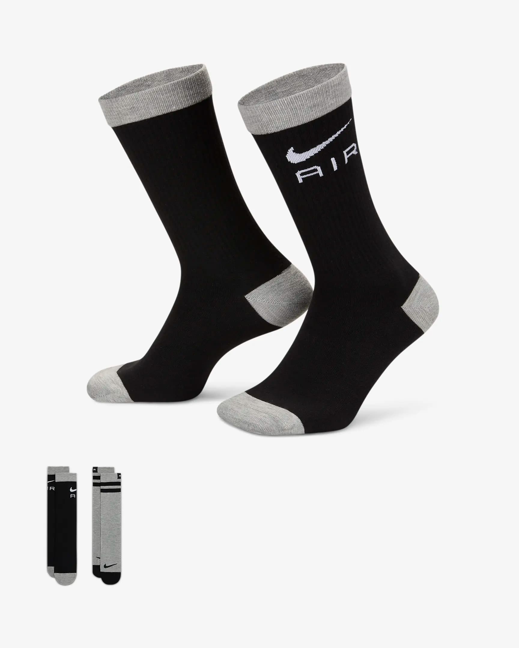 ШКАРПЕТКИ NIKE U NK ED ESS CRW 2PR 168 NK AIR (FN3149-900)