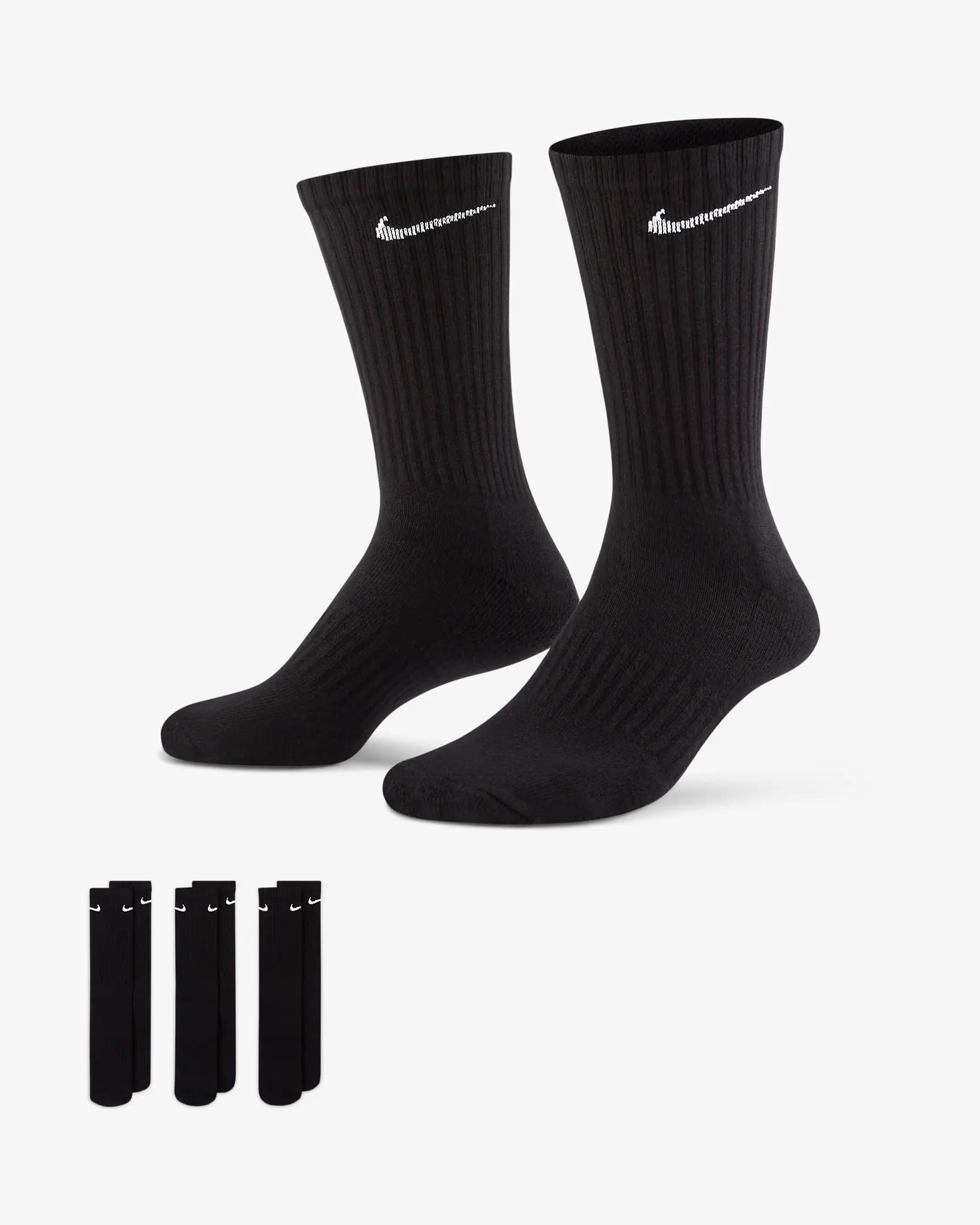 НОСКИ NIKE U NK EVERYDAY CSH CRW 3PR 132 (SX7664-010)