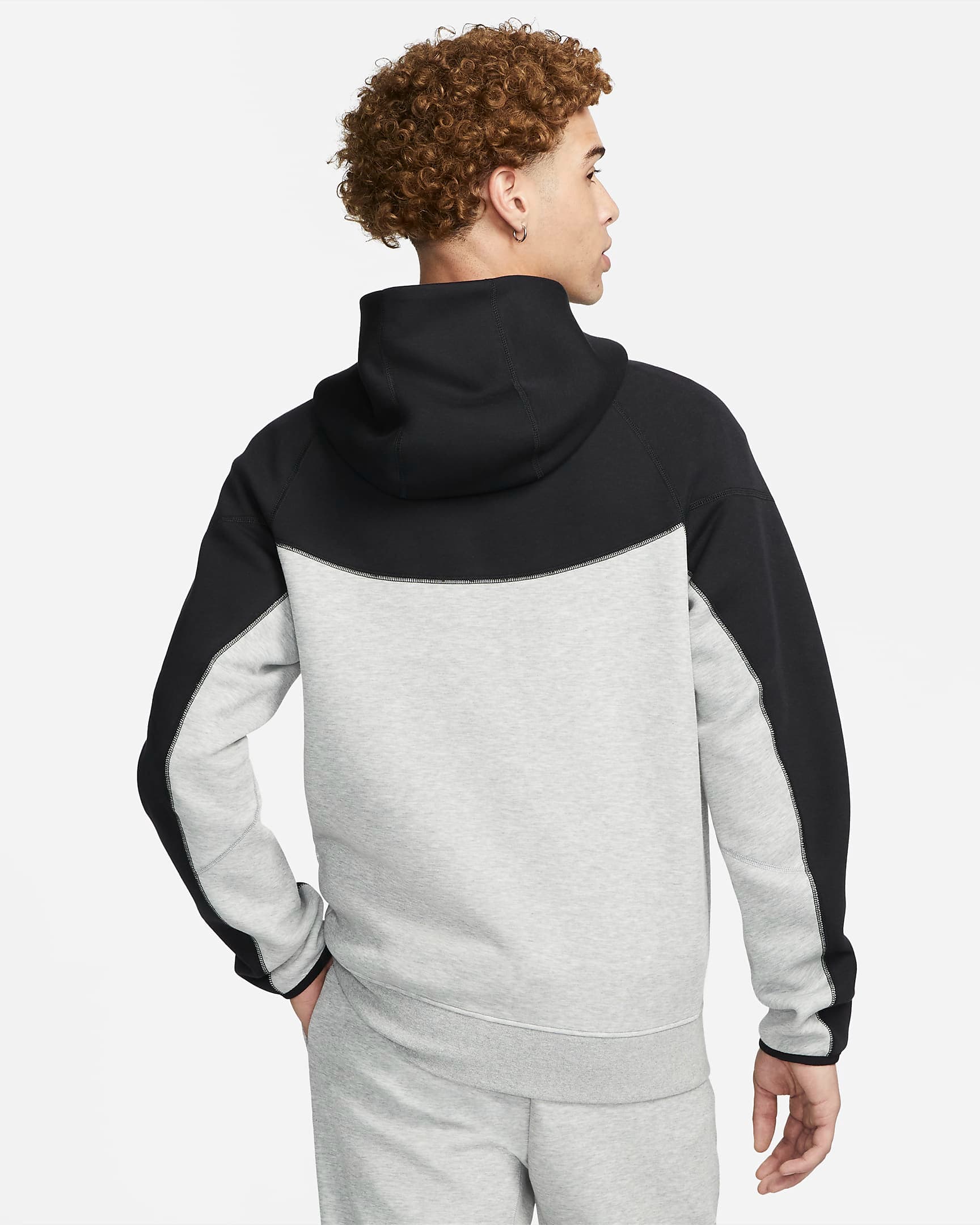 МУЖСКАЯ ТОЛСТОВКА NIKE M NK TCH FLC FZ WR HOODIE (FB7921-064)