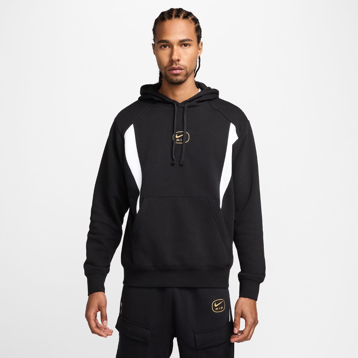 МУЖСКАЯ ТОЛСТОВКА NIKE M NSW SW AIR PO HOODY FLC BB (HM0175-010)