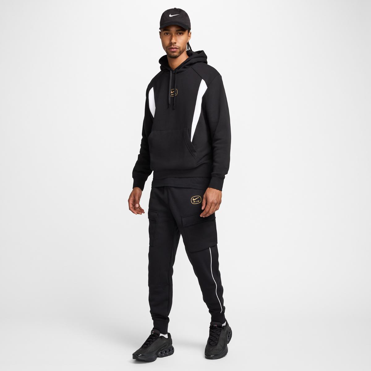 МУЖСКАЯ ТОЛСТОВКА NIKE M NSW SW AIR PO HOODY FLC BB (HM0175-010)