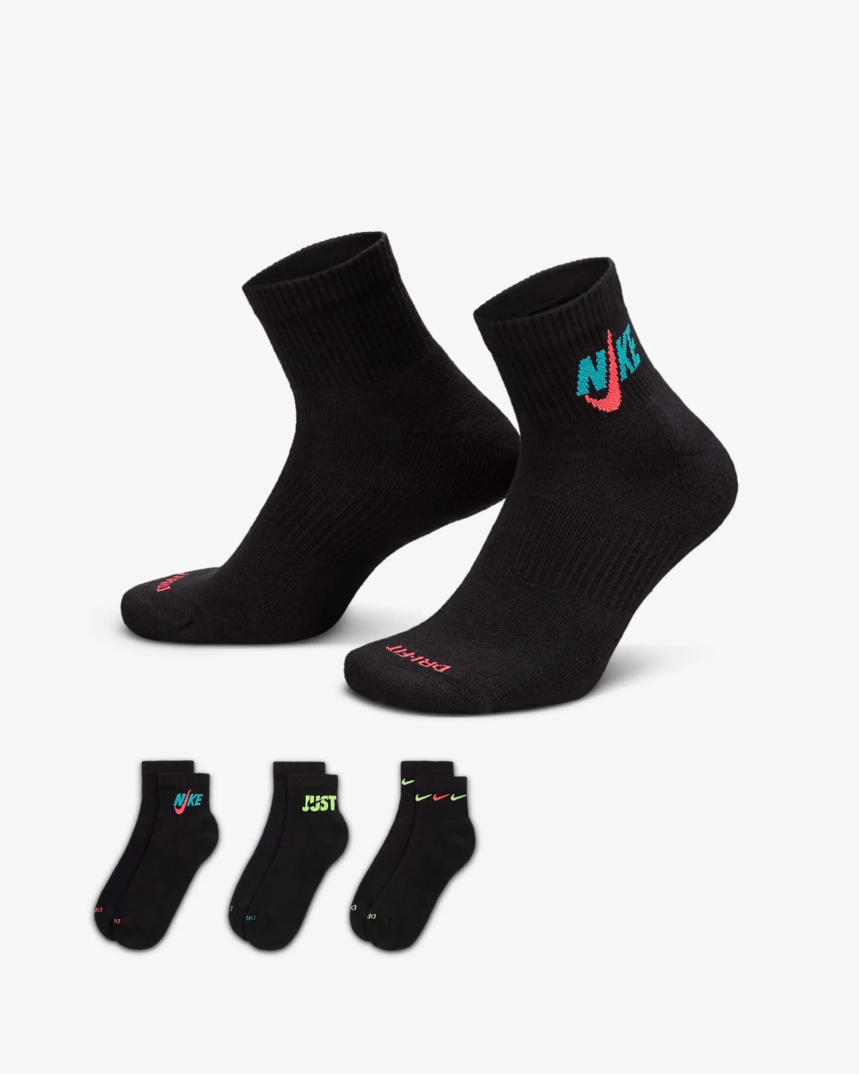 ШКАРПЕТКИ NIKE EVERYDAY PLUS CUSH ANKLE (DH3827-910)