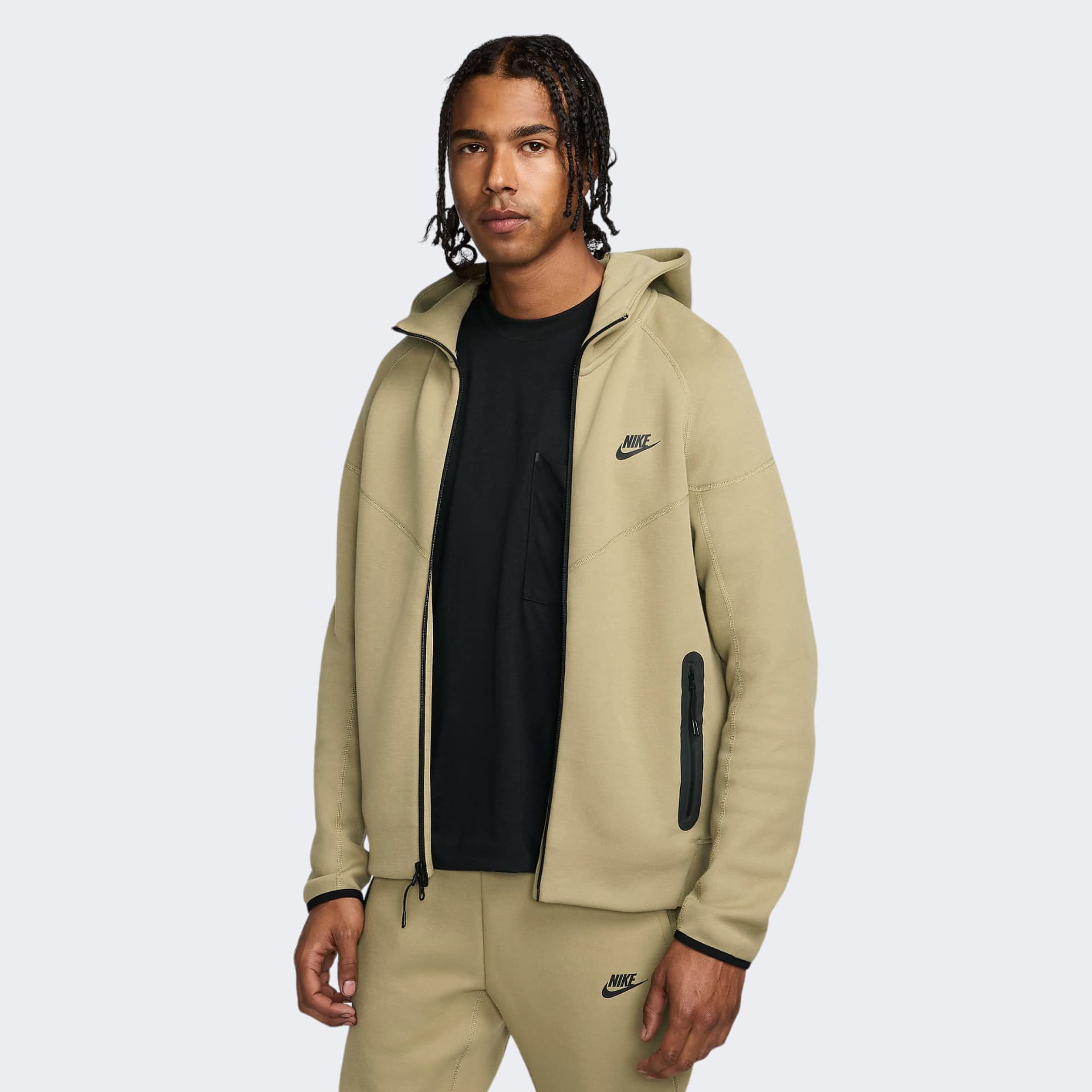 ЧОЛОВІЧА ТОЛСТОВКА NIKE M NK TCH FLC FZ WR HOODIE (FB7921-277)