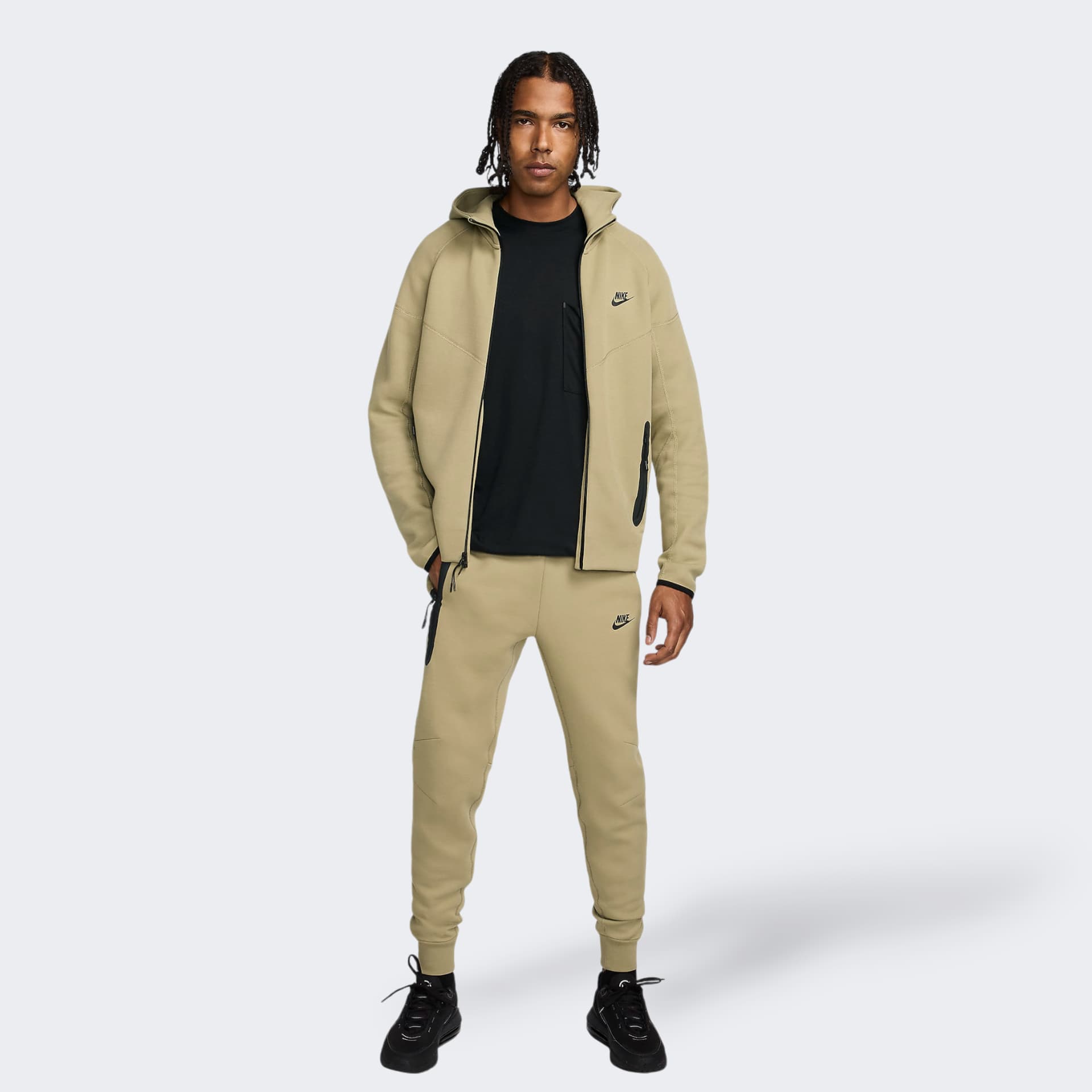 ЧОЛОВІЧА ТОЛСТОВКА NIKE M NK TCH FLC FZ WR HOODIE (FB7921-277)