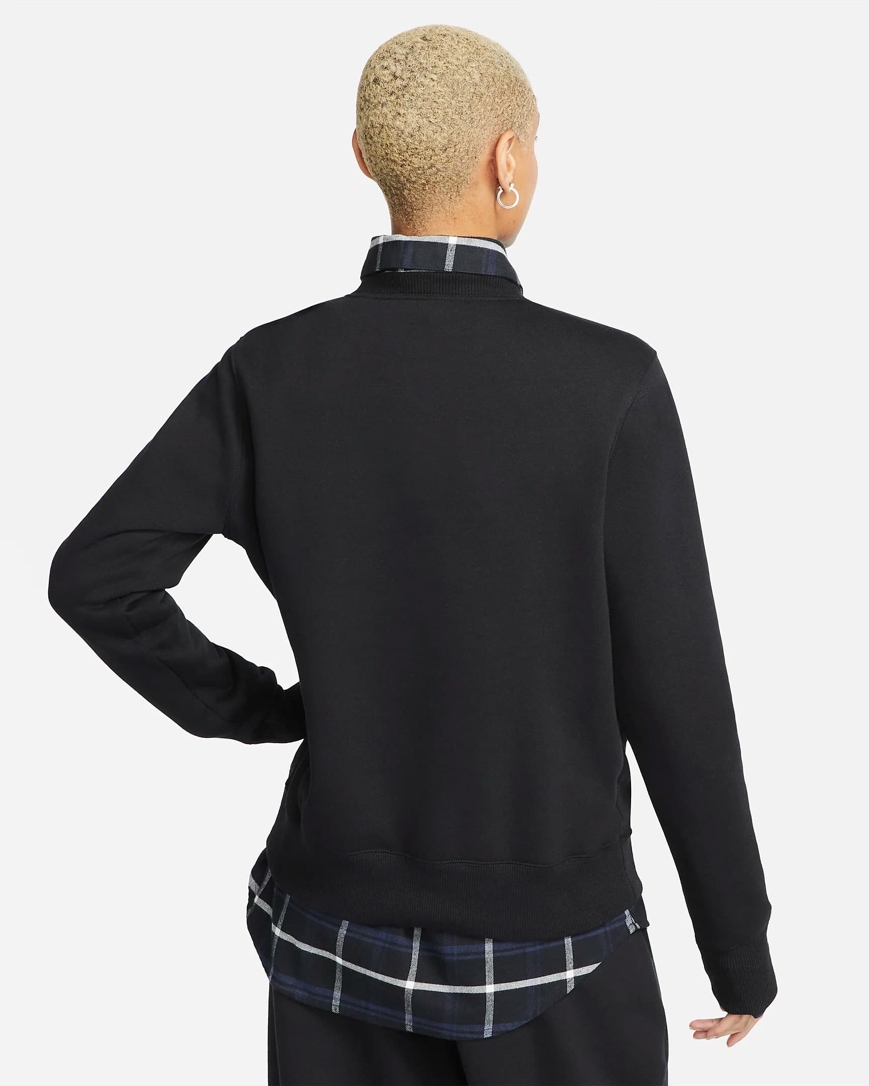 WOMEN'S NIKE NSW PHNX FLC STD CREW SWEATSHIRT (DQ5751-010)