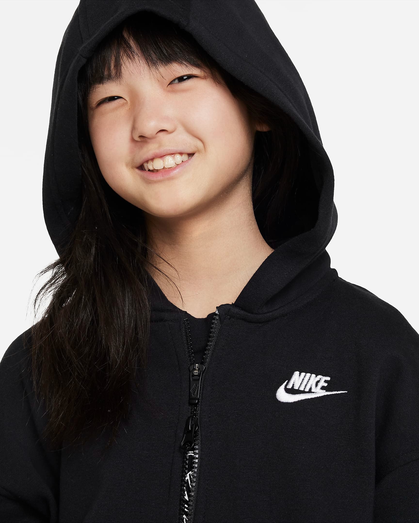 TEEN NIKE NSW CLUB FLC OVRSZD FZ LBR SWEATSHIRT (FD2931-010)
