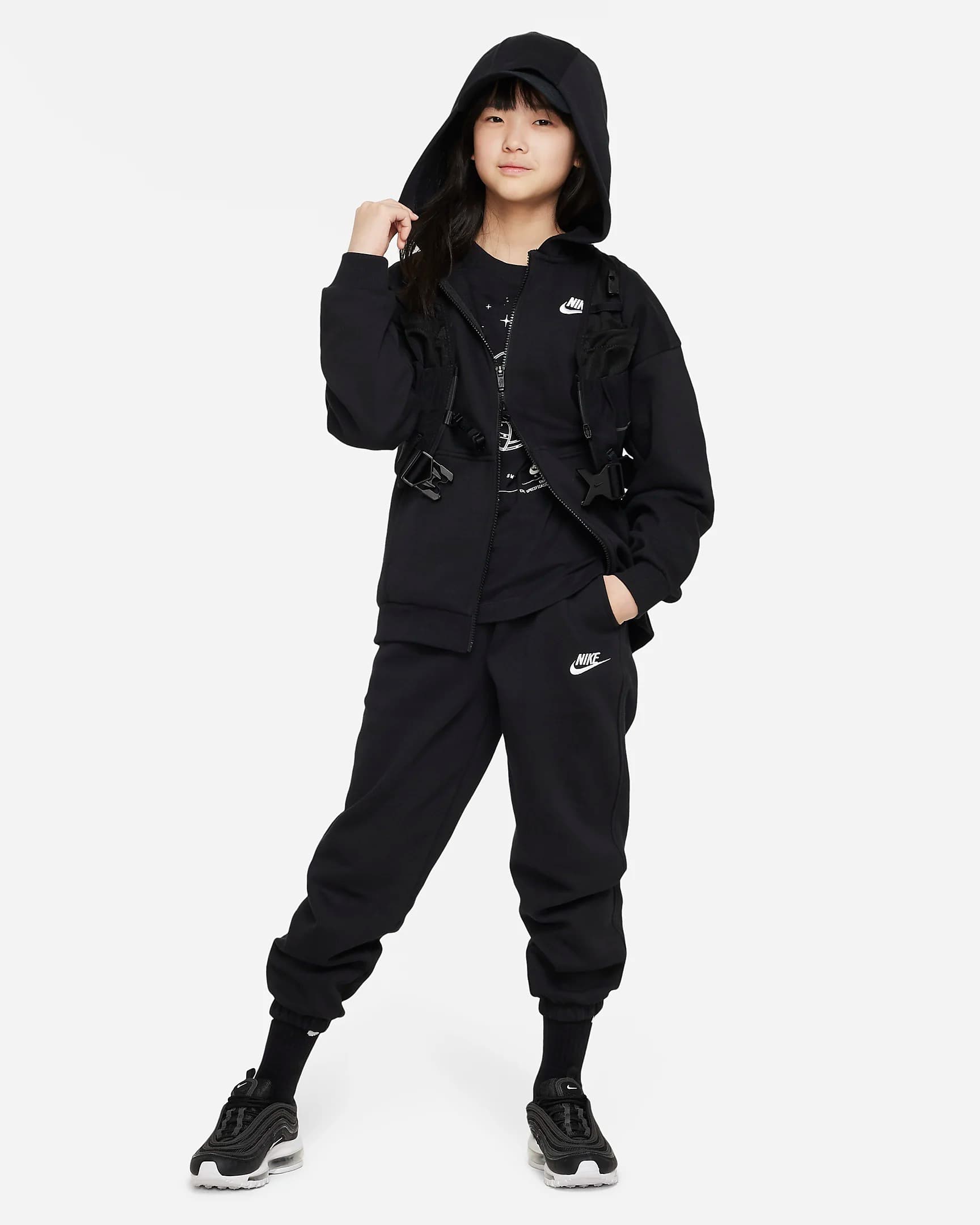 TEEN NIKE NSW CLUB FLC OVRSZD FZ LBR SWEATSHIRT (FD2931-010)