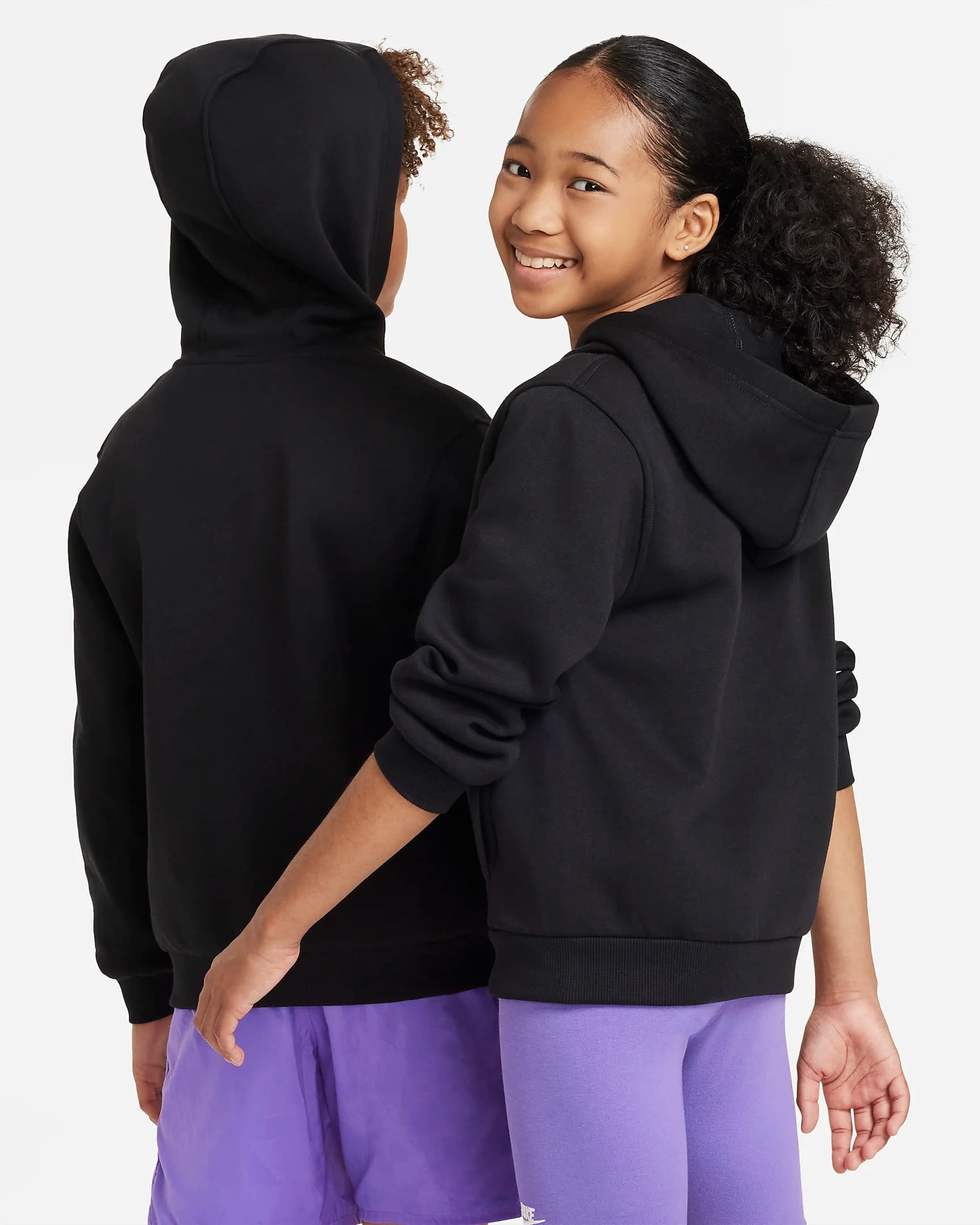 NIKE NSW CLUB FLC HD FZ LS LBR TEEN SWEATSHIRT (FD3004-010)