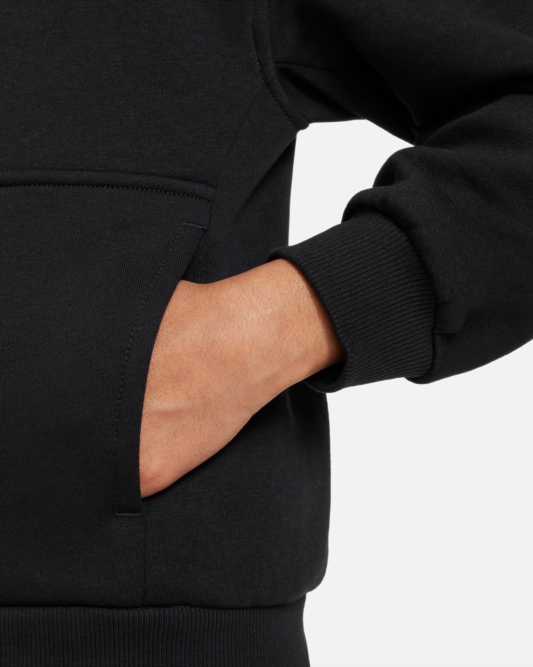 NIKE NSW CLUB FLC HD FZ LS LBR TEEN SWEATSHIRT (FD3004-010)