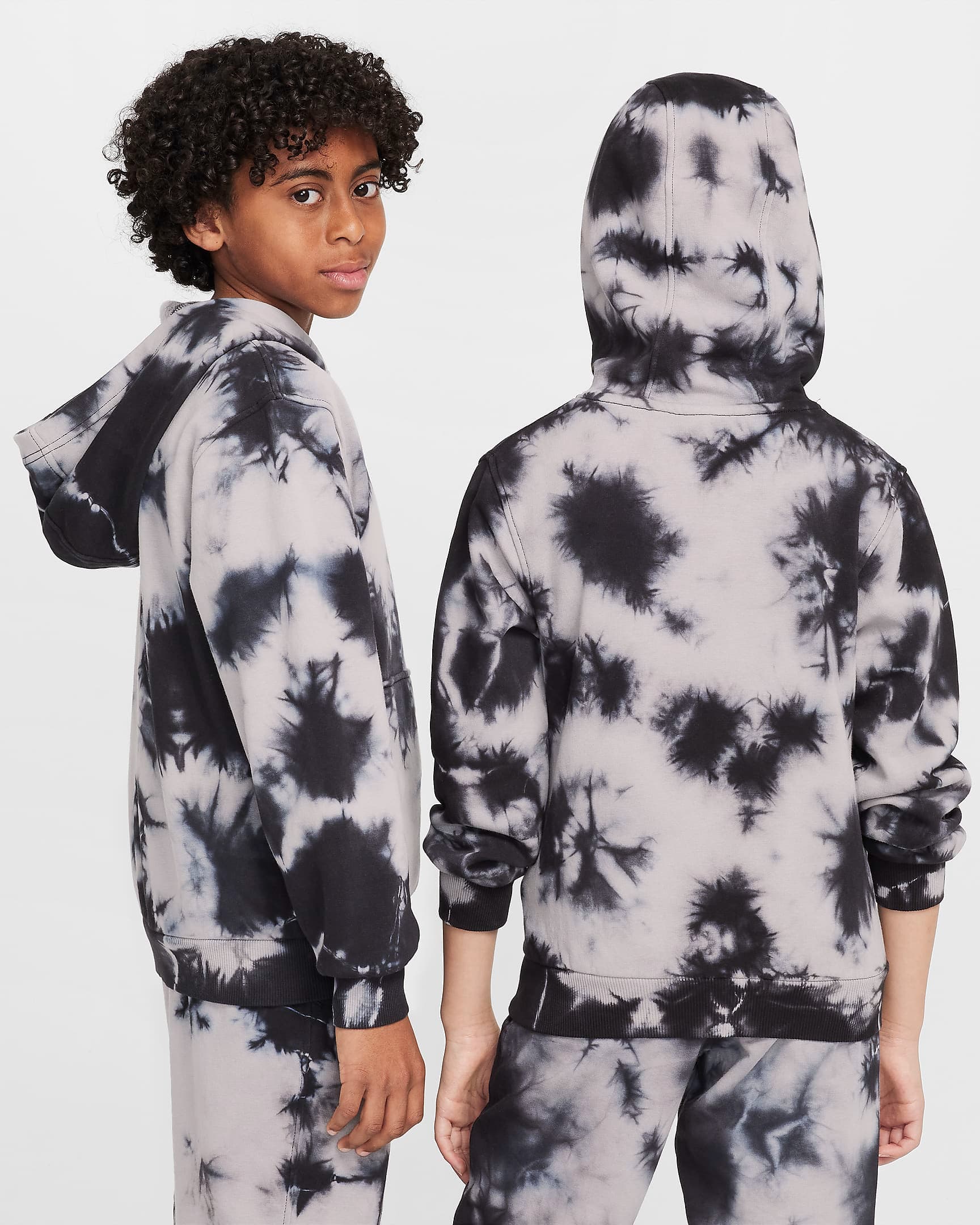 NIKE NSW CLUB FLC HDY WASH TEEN SWEATSHIRT (FZ5493-077)