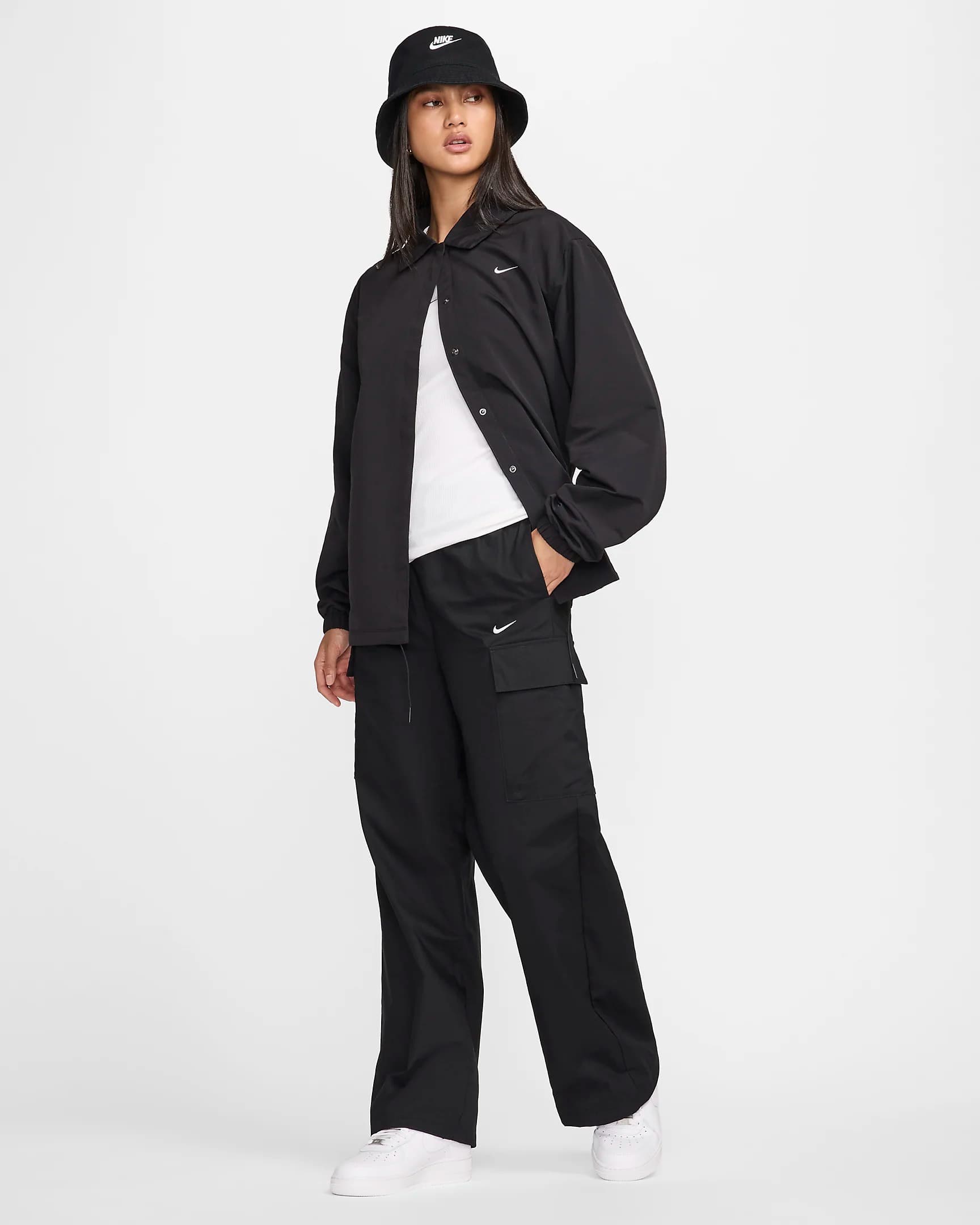 WOMEN'S PANTS NIKE NSW ESSTL WVN MR STD CRGO PT (FV7643-010)