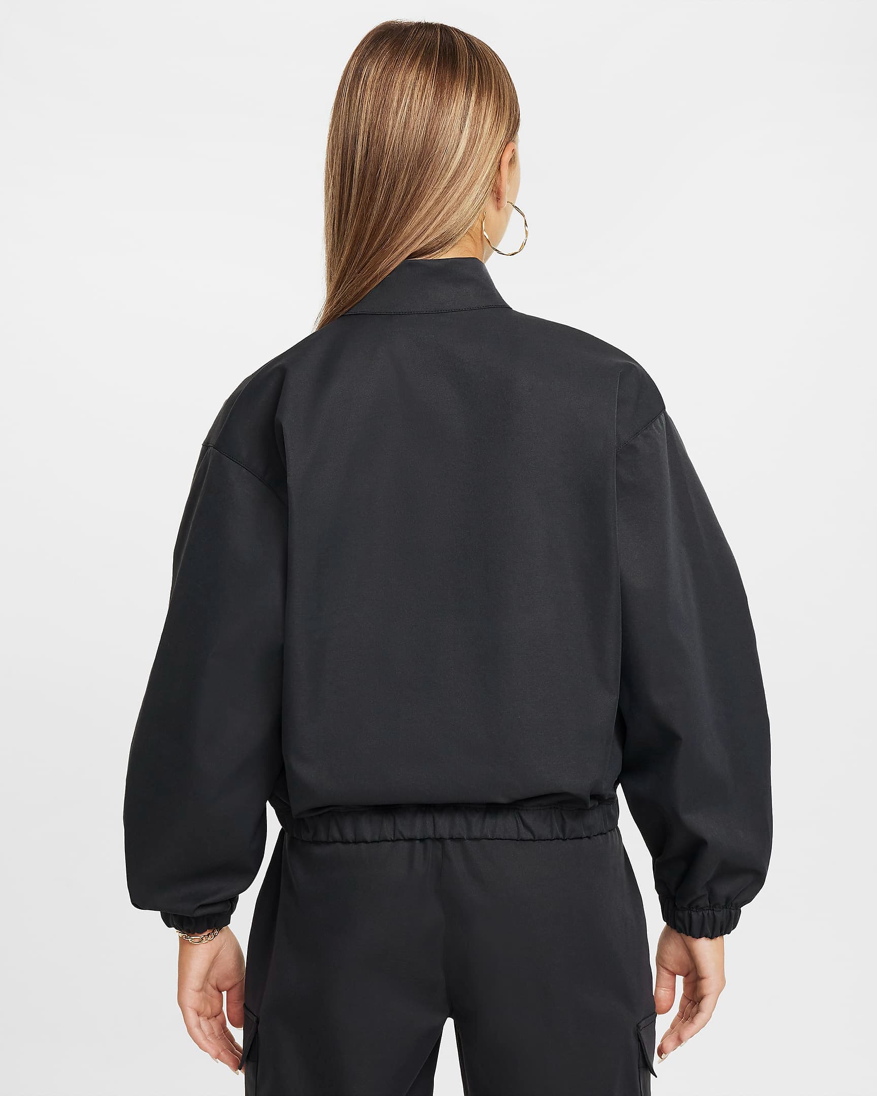 TEEN NIKE NSW LTWT OVRSZD JKT STY STAR SWEATSHIRT (FZ5557-010)