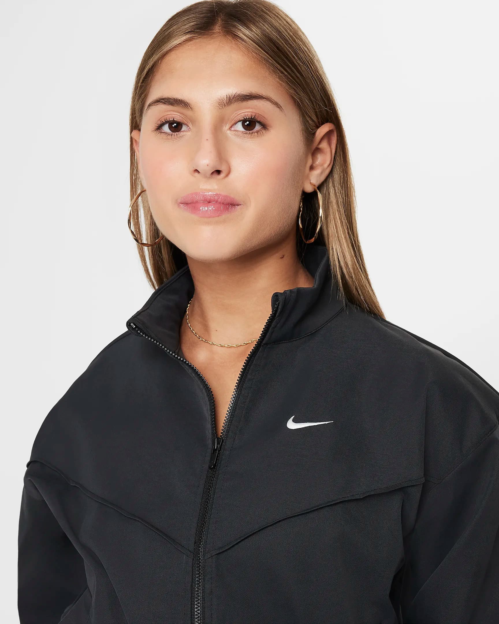 TEEN NIKE NSW LTWT OVRSZD JKT STY STAR SWEATSHIRT (FZ5557-010)
