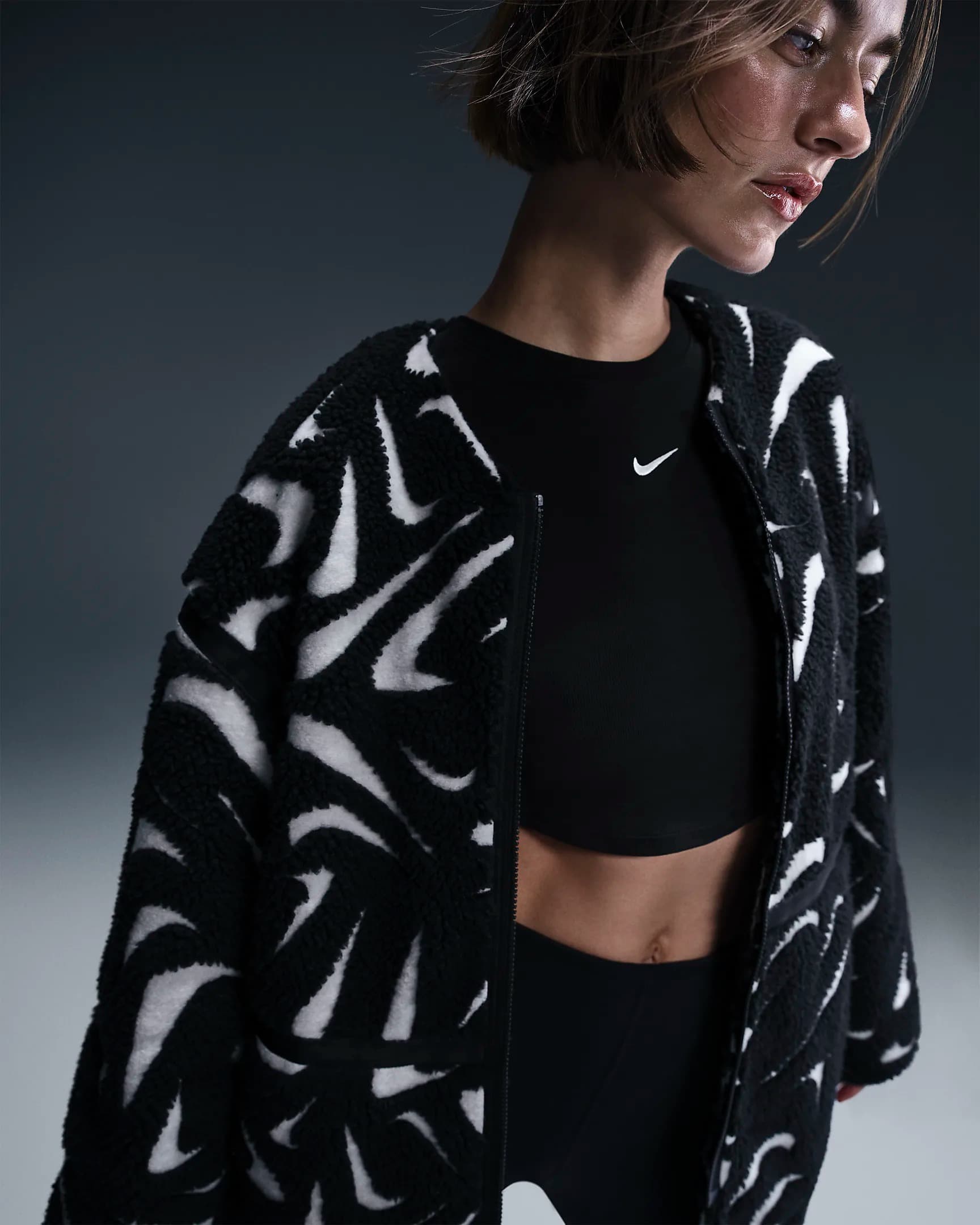 WOMEN'S JACKET NIKE NSW COZY HBR JKT (FV8025-010)