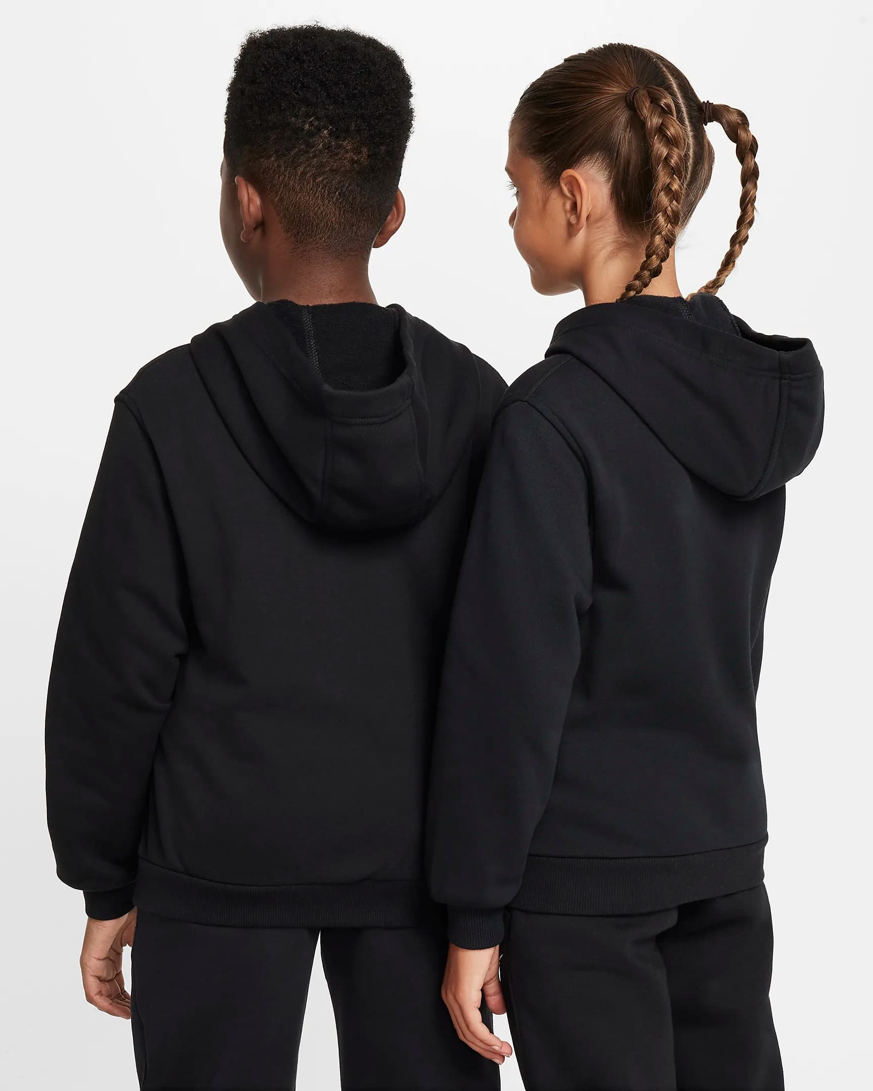 TEEN NIKE NSW CLUB FT HD FZ LS LBR SWEATSHIRT (FD3017-010)