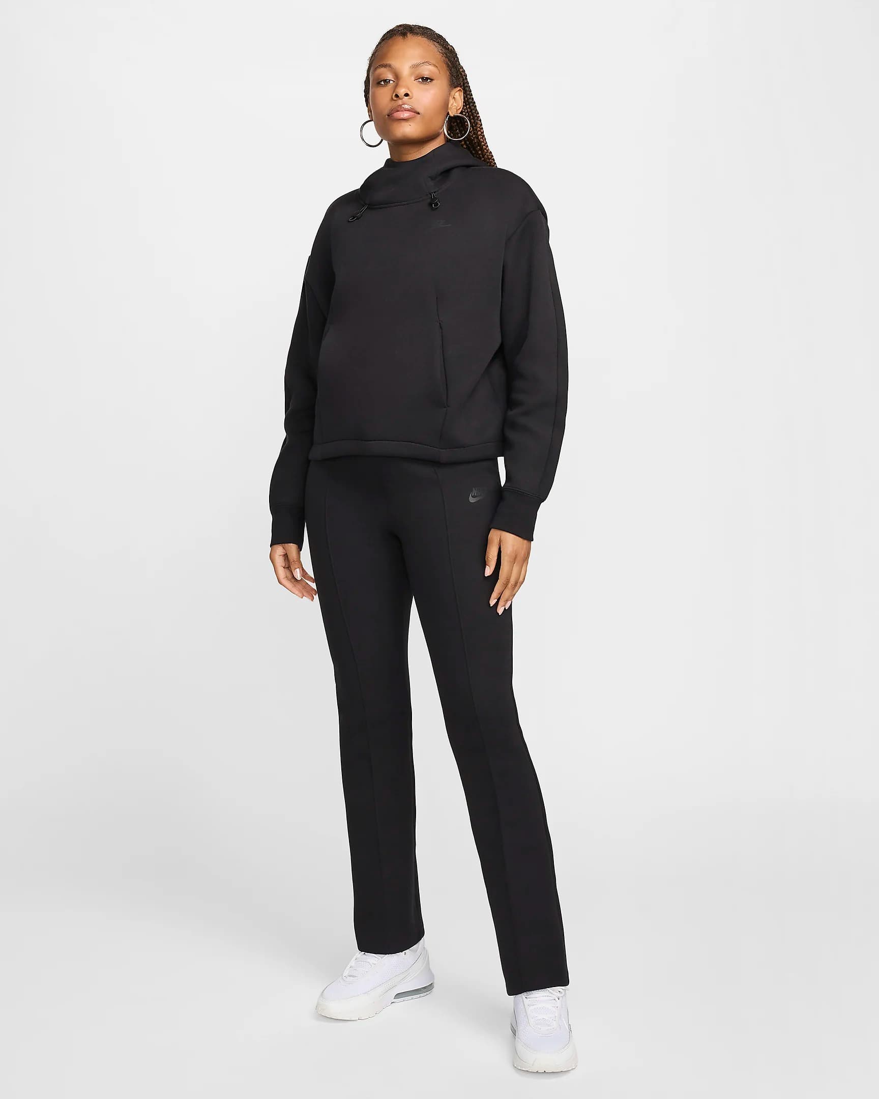 WOMEN'S NIKE NSW TCH FLC ESSNTL PNT PANTS (FV7487-010)