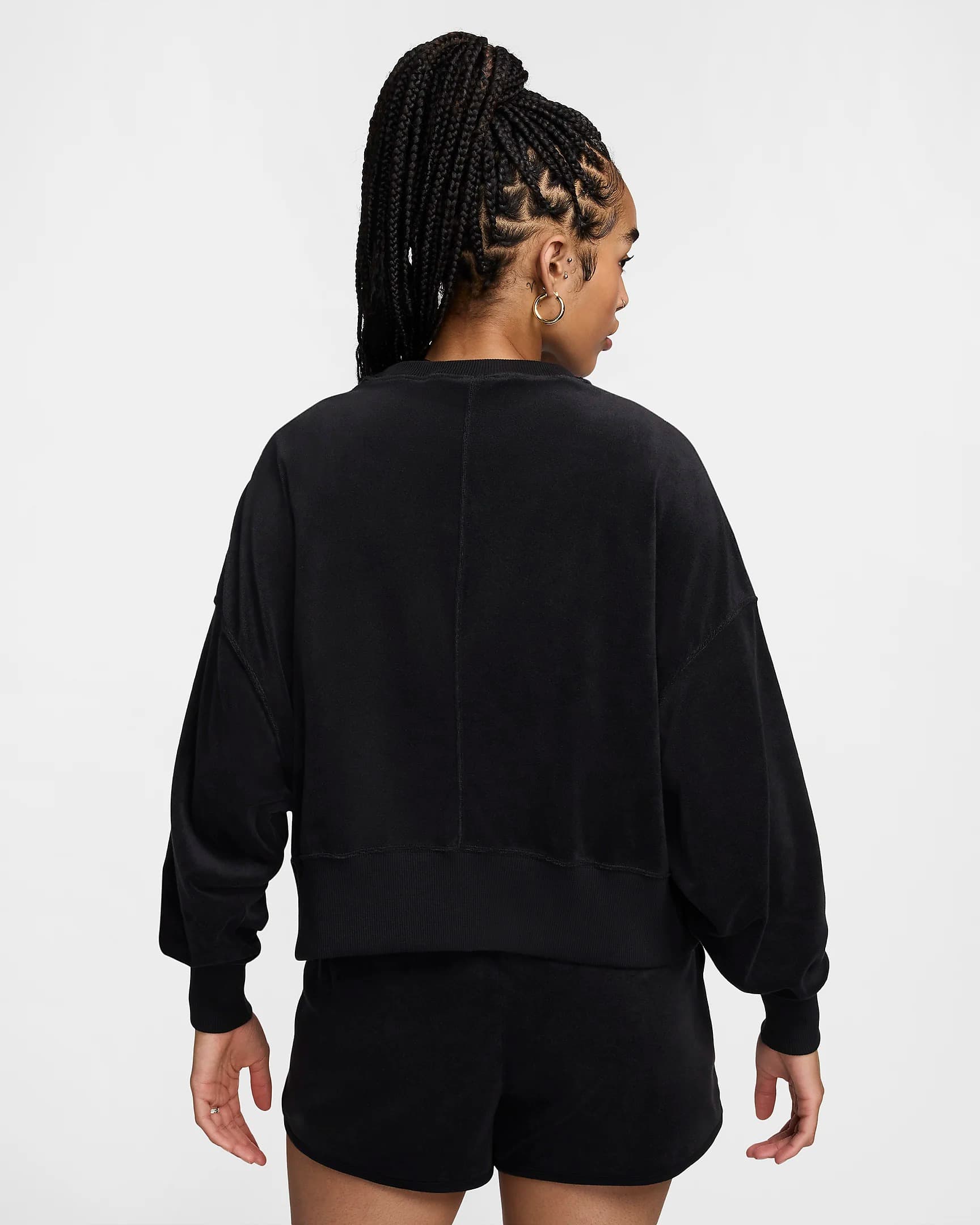 NIKE NKCT HRTGE FLC OOS GFX CREW WOMEN'S HOODIE (FQ2242-010)