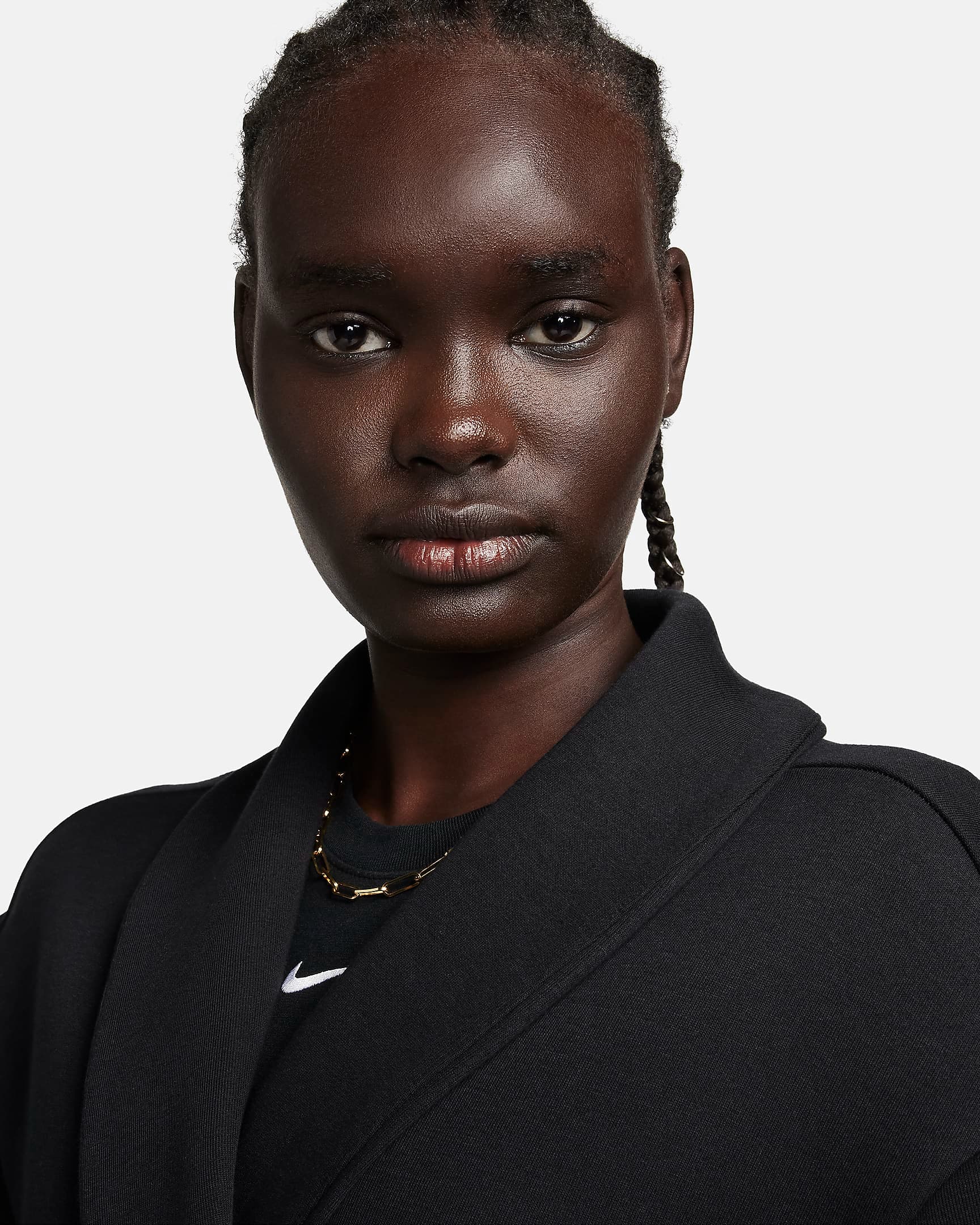 WOMEN'S NIKE NSW TECH FLEECE OS DUSTER TRENCH COAT (FQ2602-010)