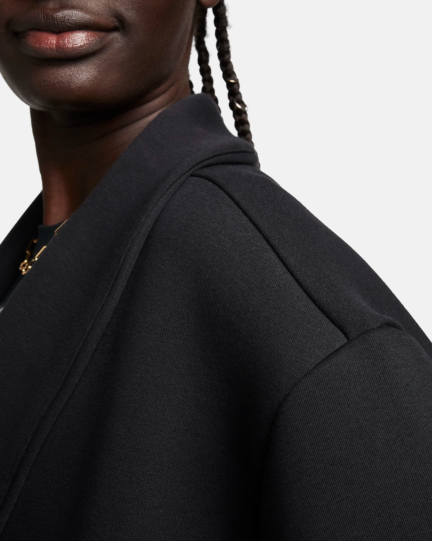 WOMEN'S NIKE NSW TECH FLEECE OS DUSTER TRENCH COAT (FQ2602-010)