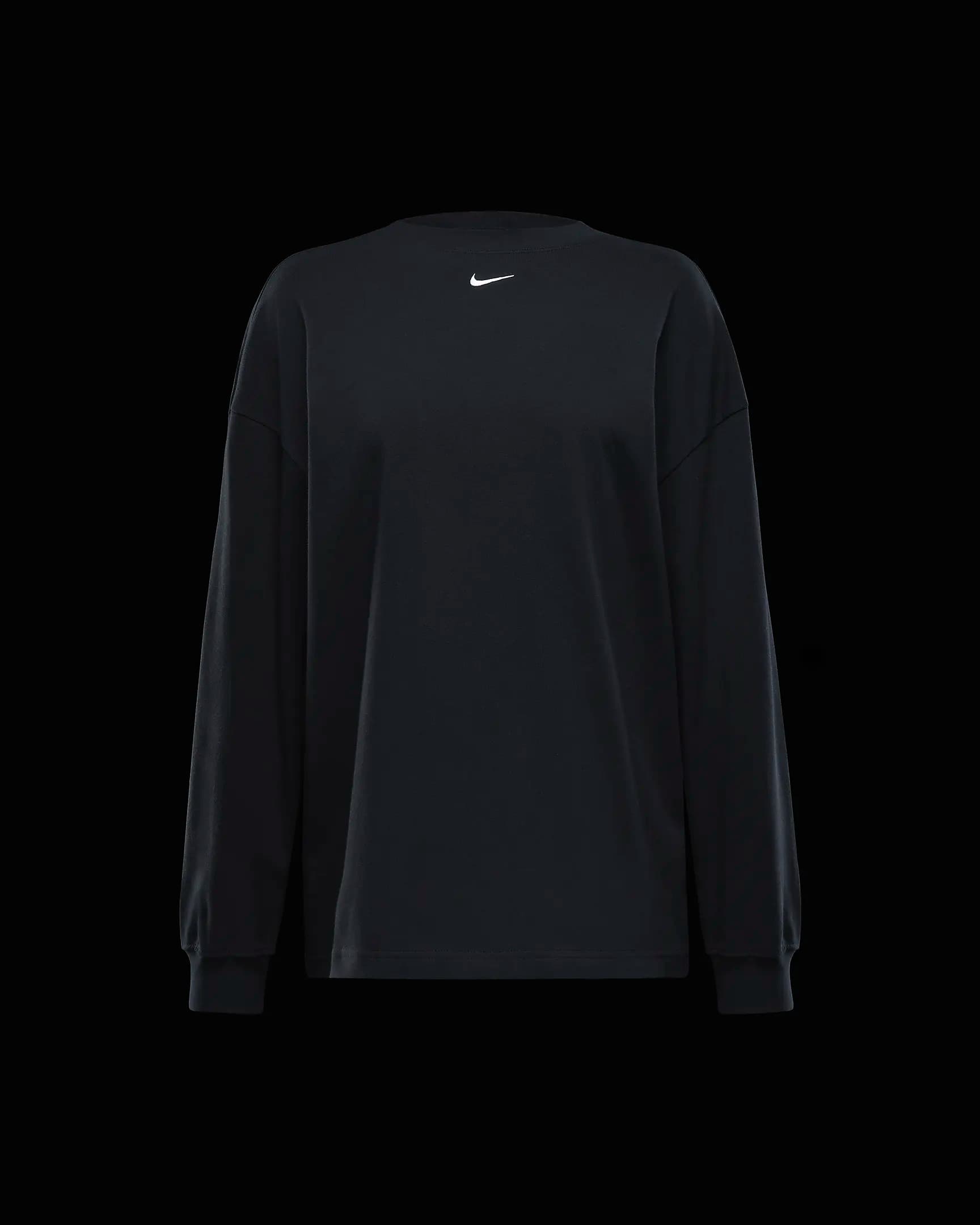WOMEN'S SWEATSHIRT NIKE NSW ESSNTL OS LS TEE (HF5320-010)
